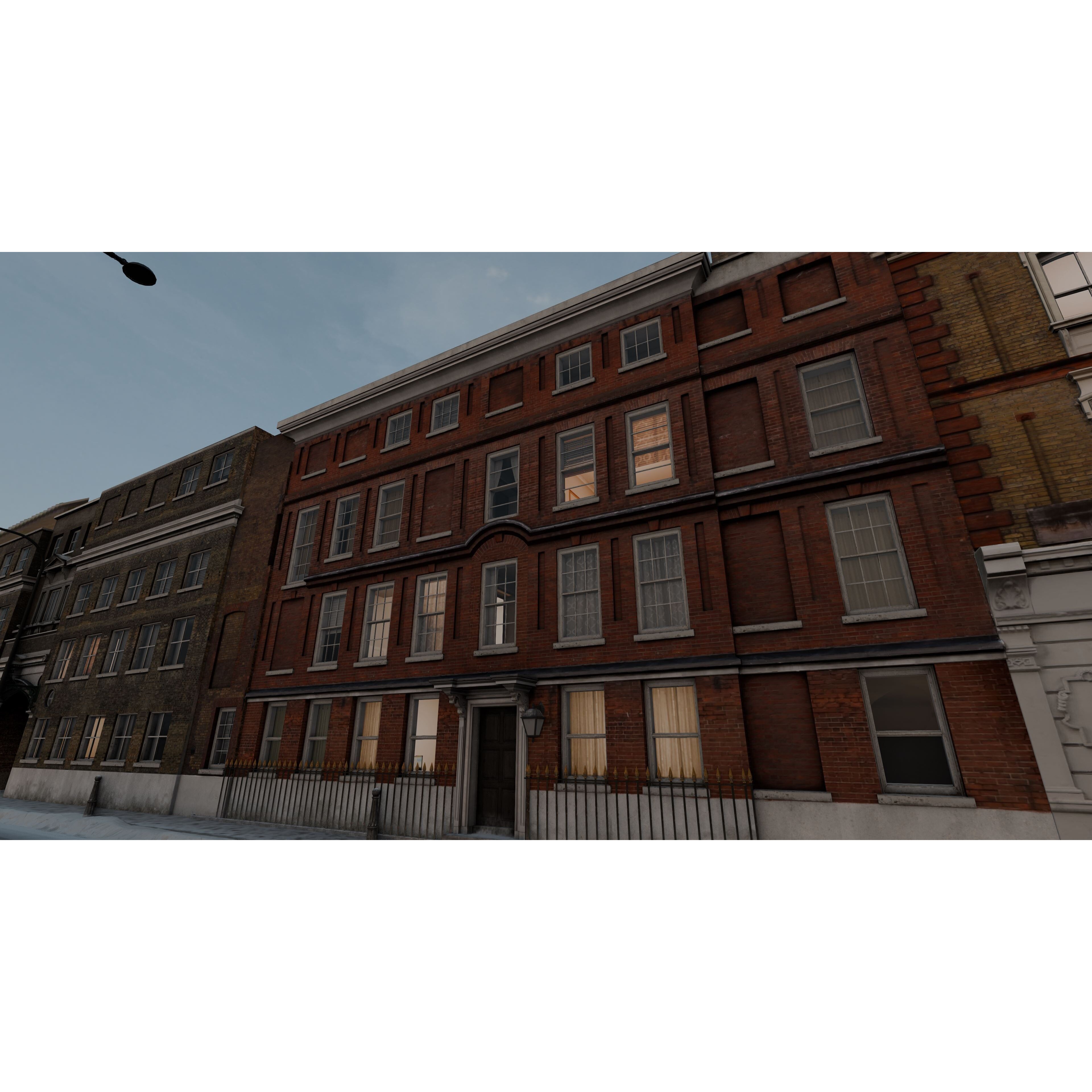 Snowy Streets of London - Low-Poly Game-Ready 3D Model - View 10
