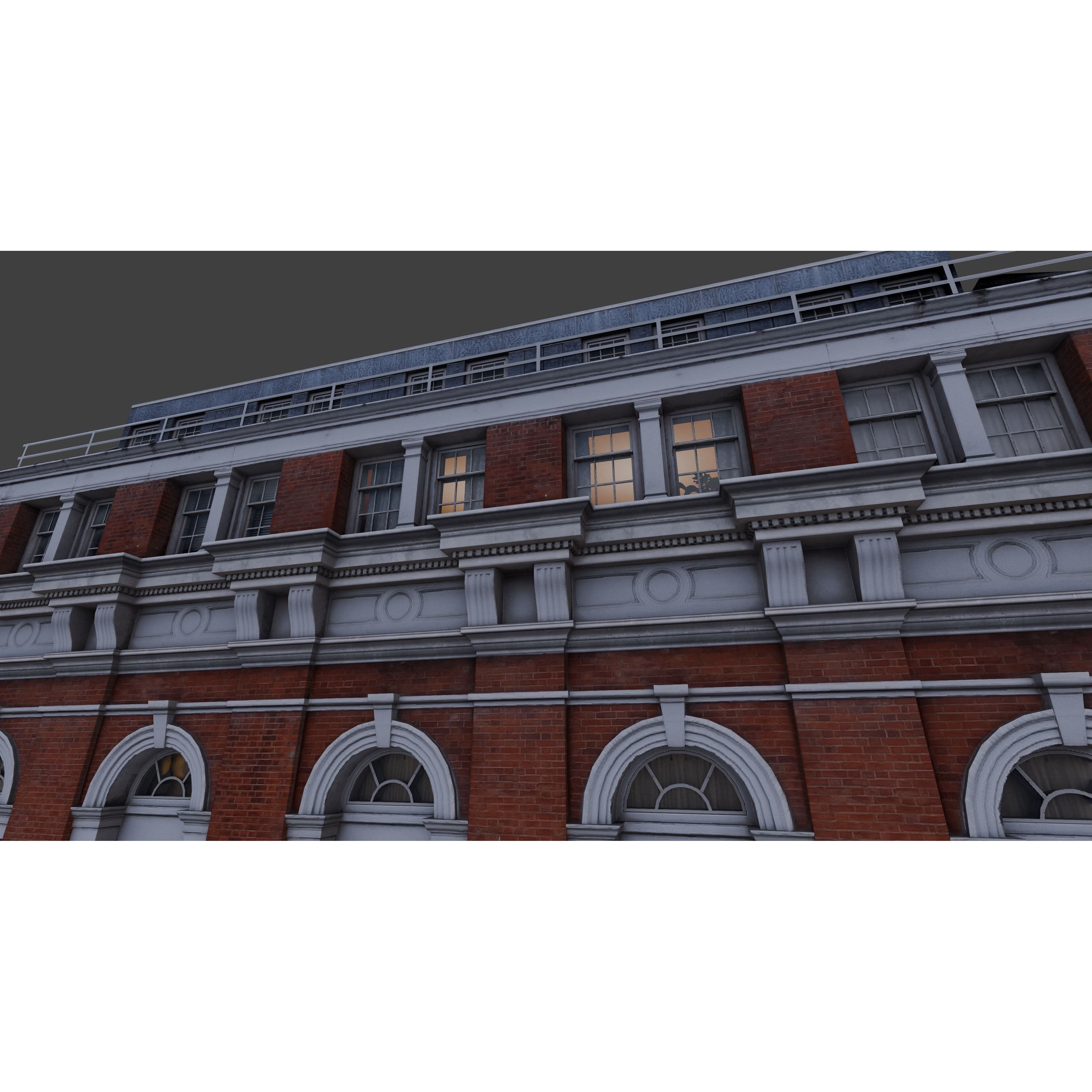Snowy Streets of London - Low-Poly Game-Ready 3D Model - View 8
