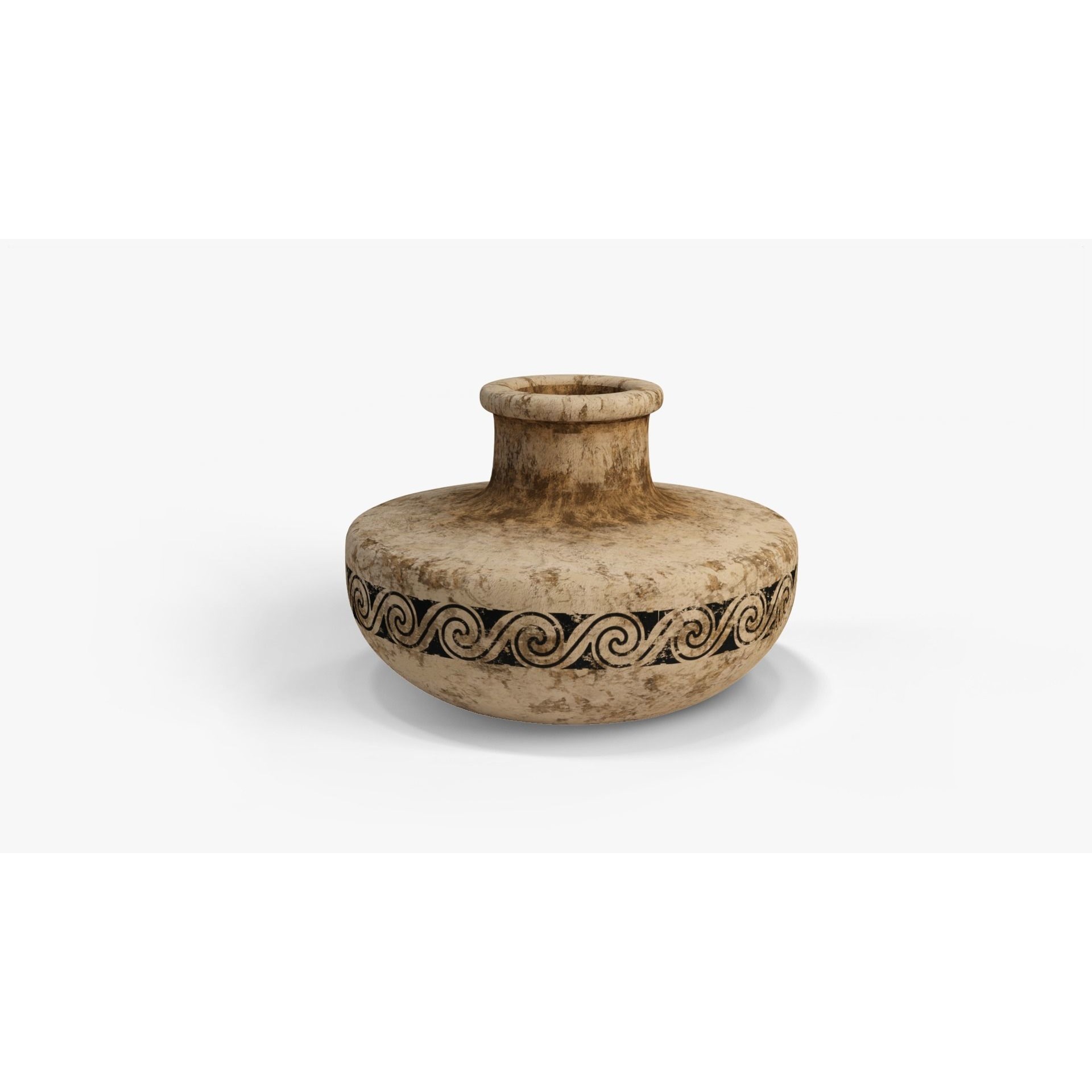 Old Clay Pots and Vases - Low-Poly Game-Ready 3D Model - View 6