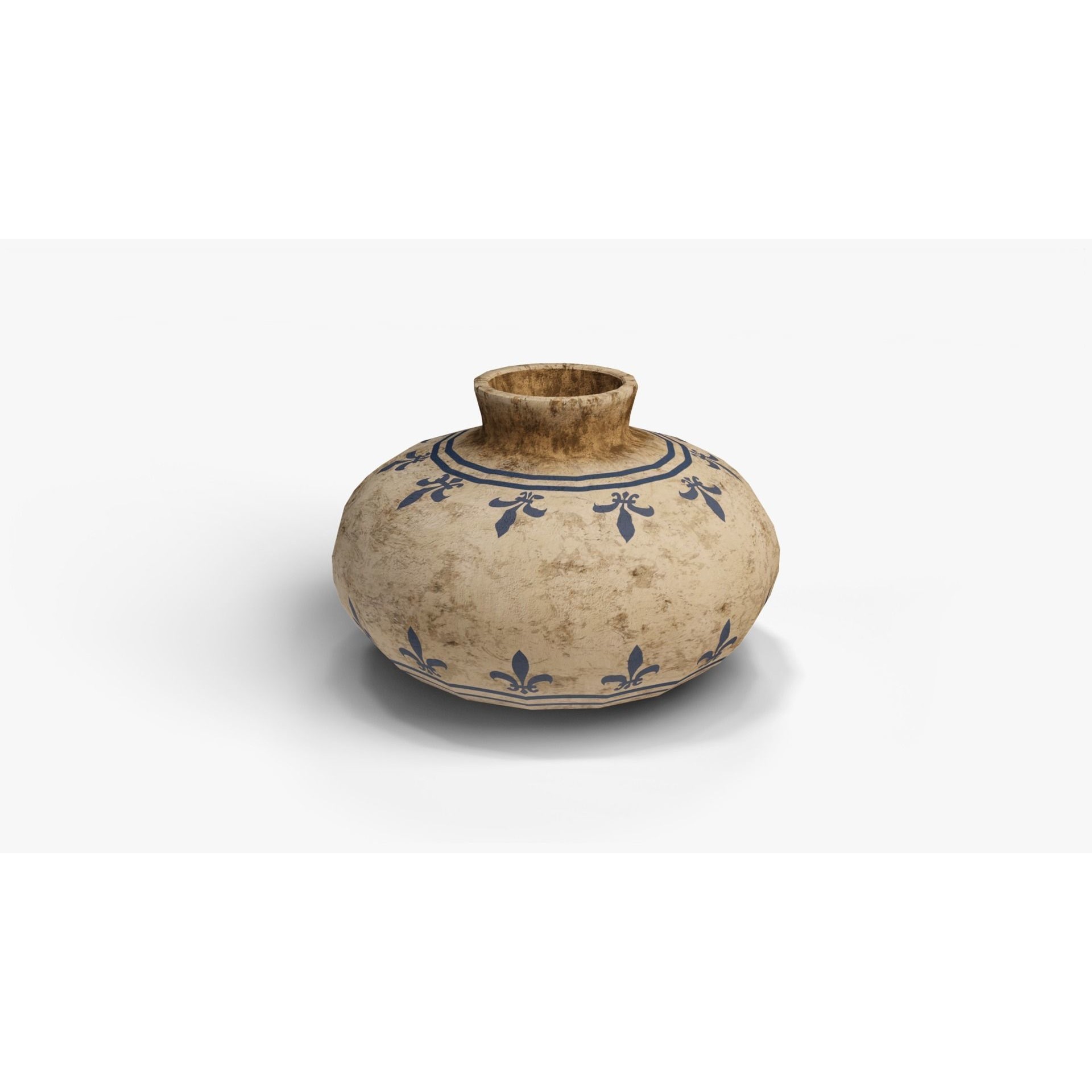 Old Clay Pots and Vases - Low-Poly Game-Ready 3D Model - View 7