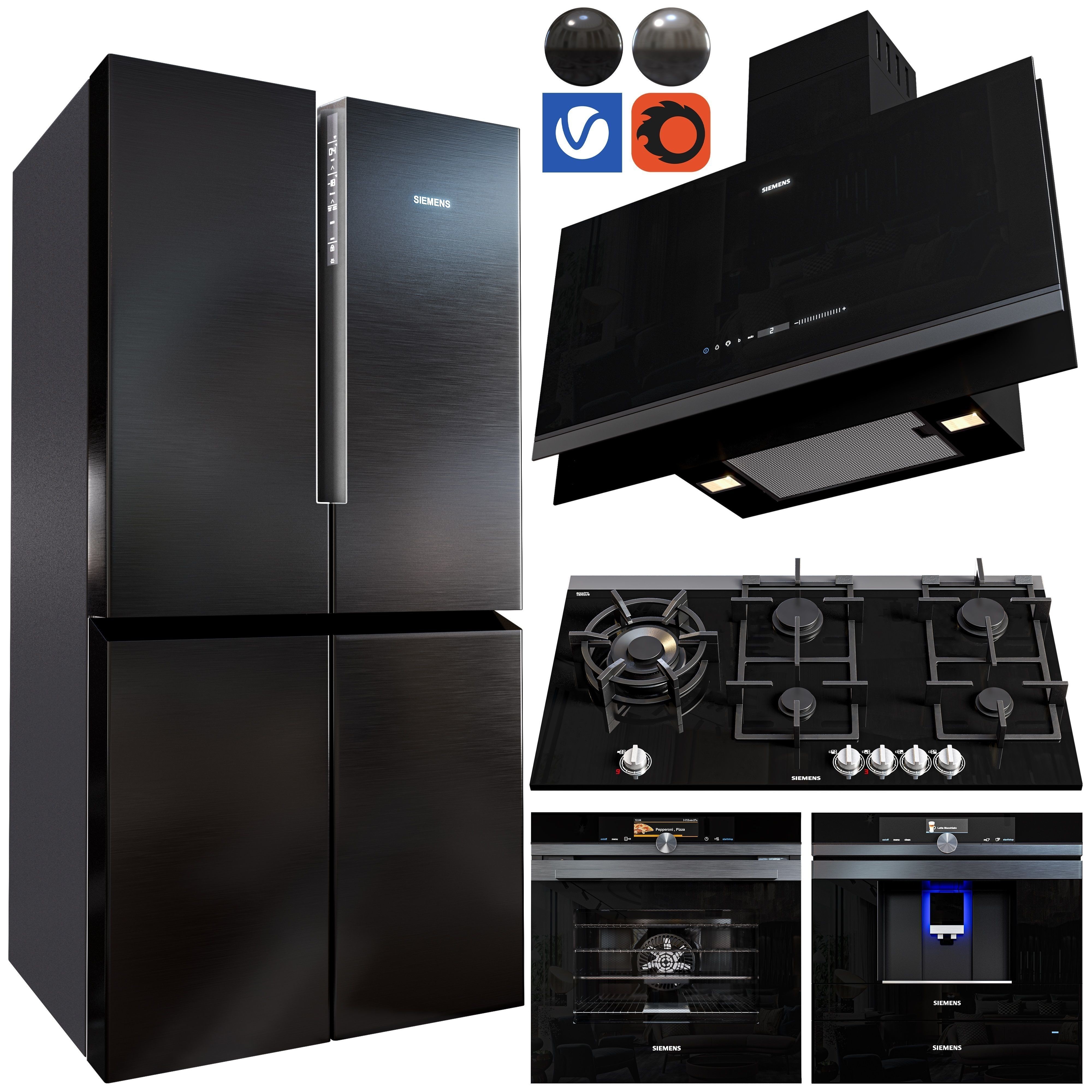 Siemens Kitchen Set - Game-Ready 3D Model - View 11