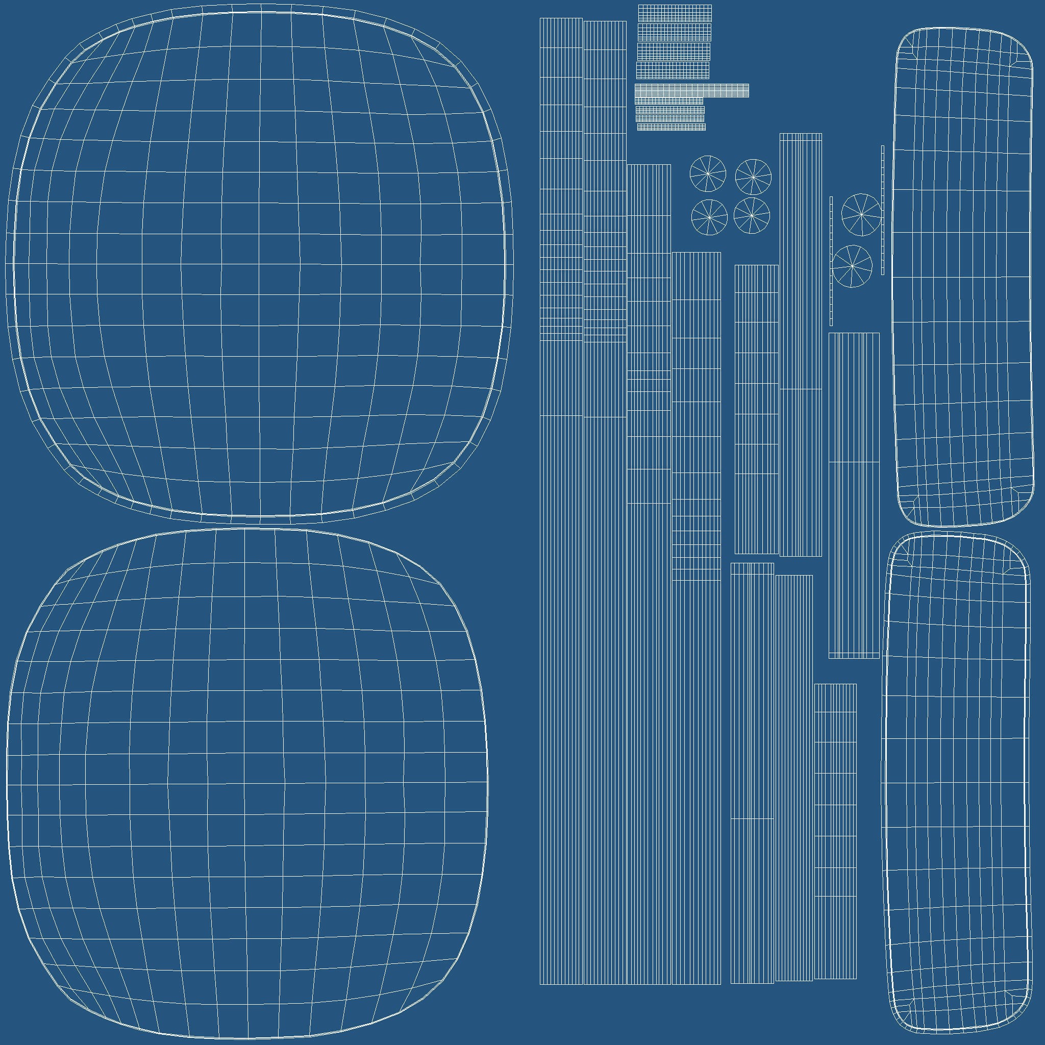 Pack Low-Poly Stools - Low-Poly Game-Ready 3D Model - View 13