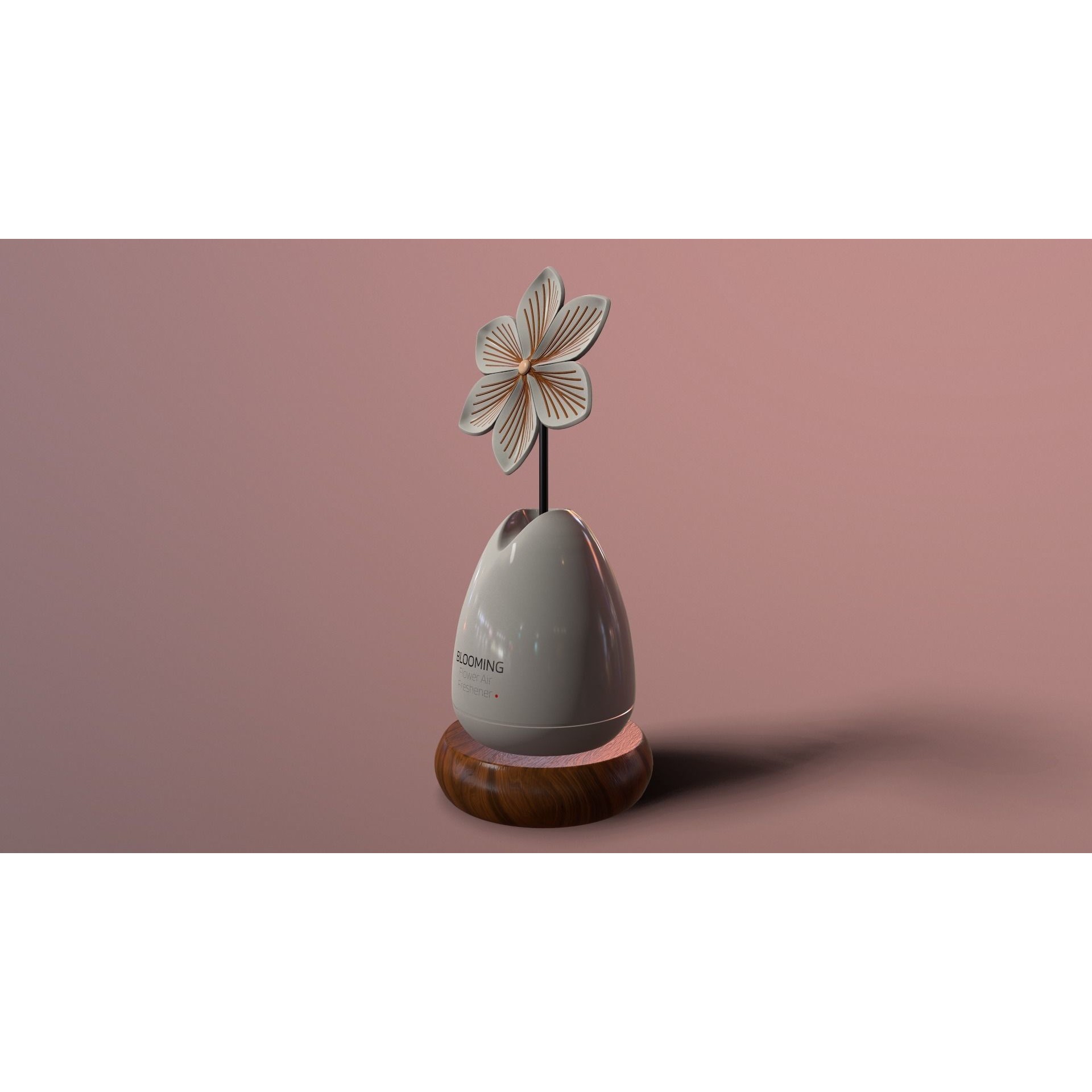 Flower Air Freshener - Low-Poly 3D Model - View 4