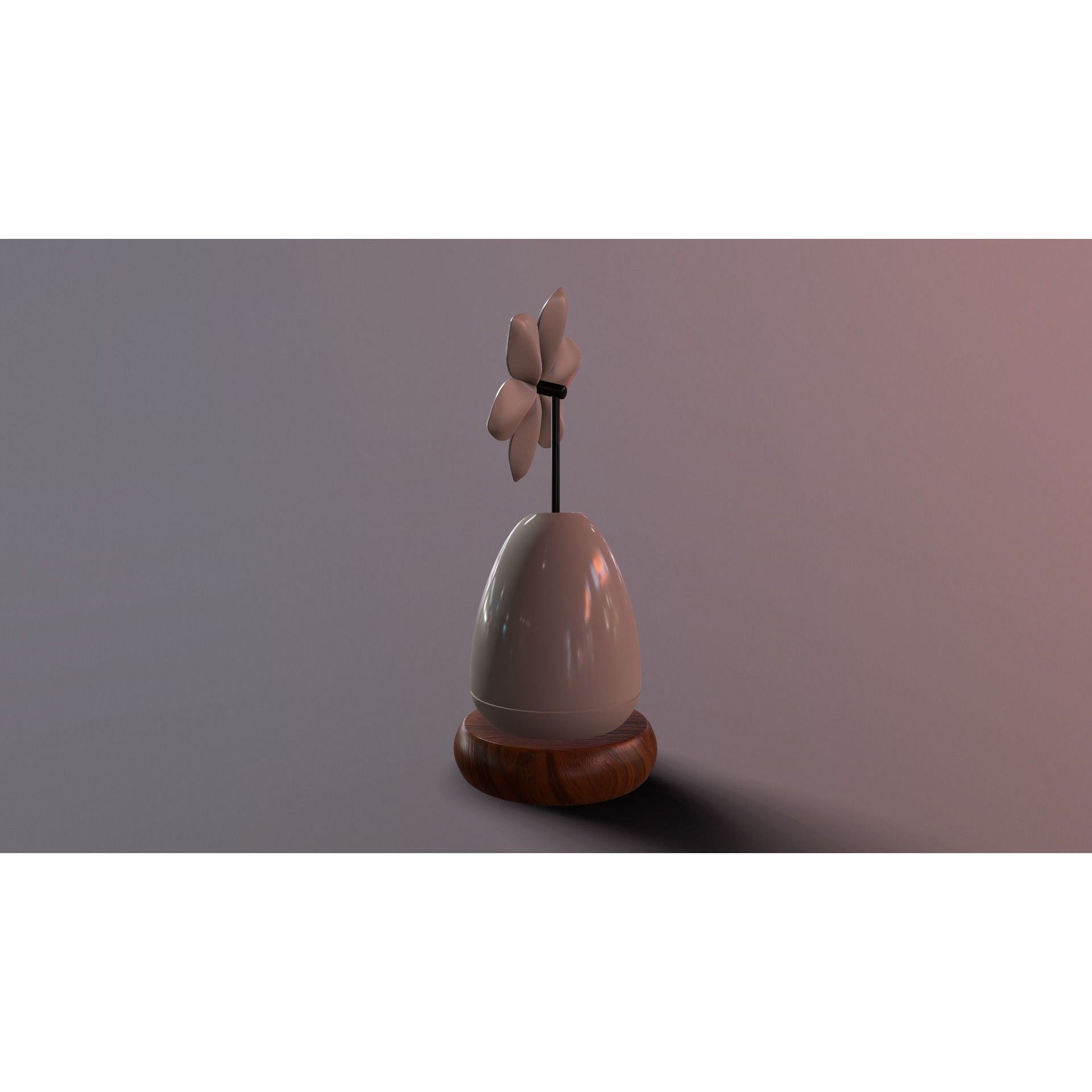 Flower Air Freshener - Low-Poly 3D Model - View 5