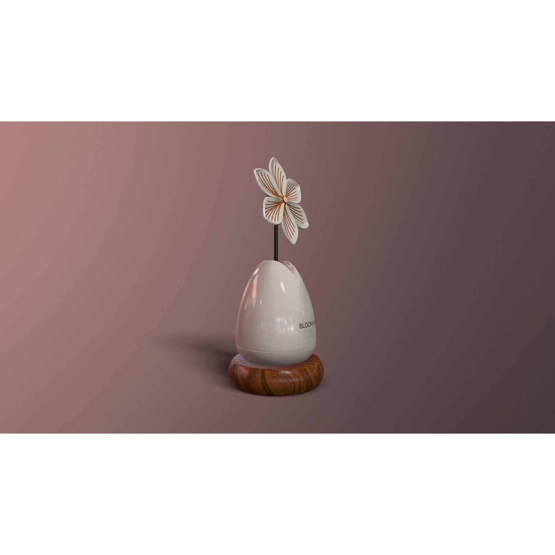 Flower Air Freshener - Low-Poly 3D Model - View 7