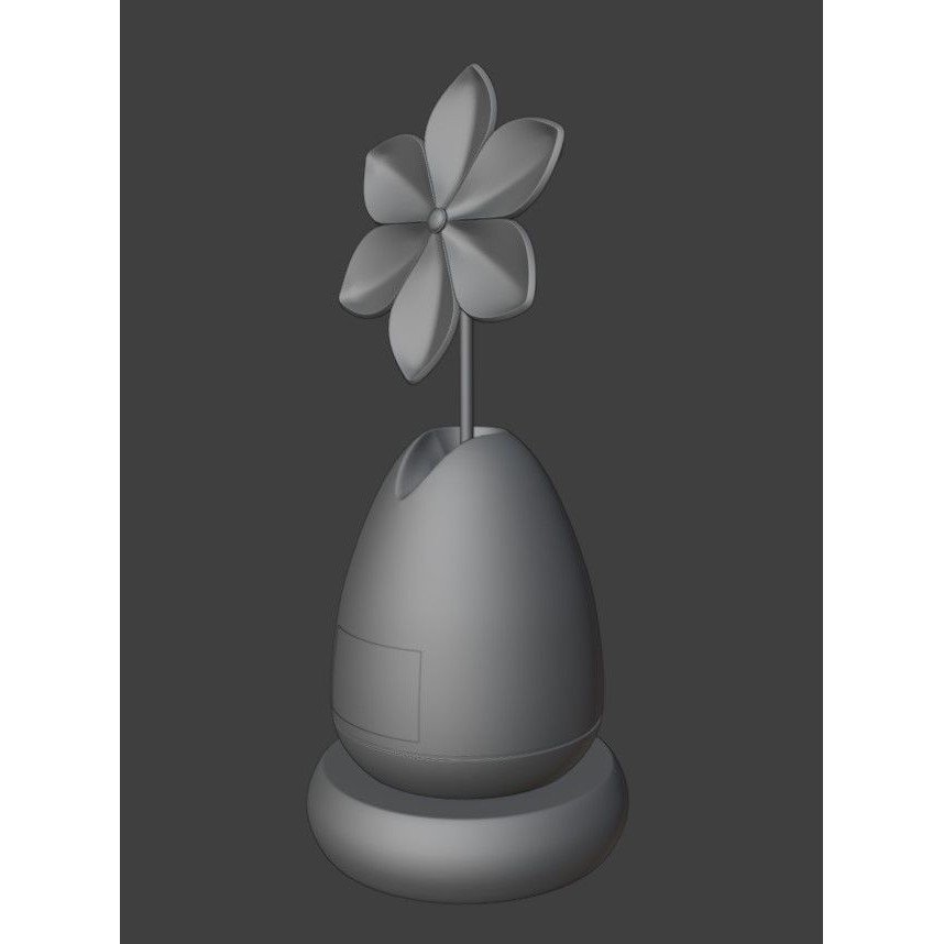 Flower Air Freshener - Low-Poly 3D Model - View 8