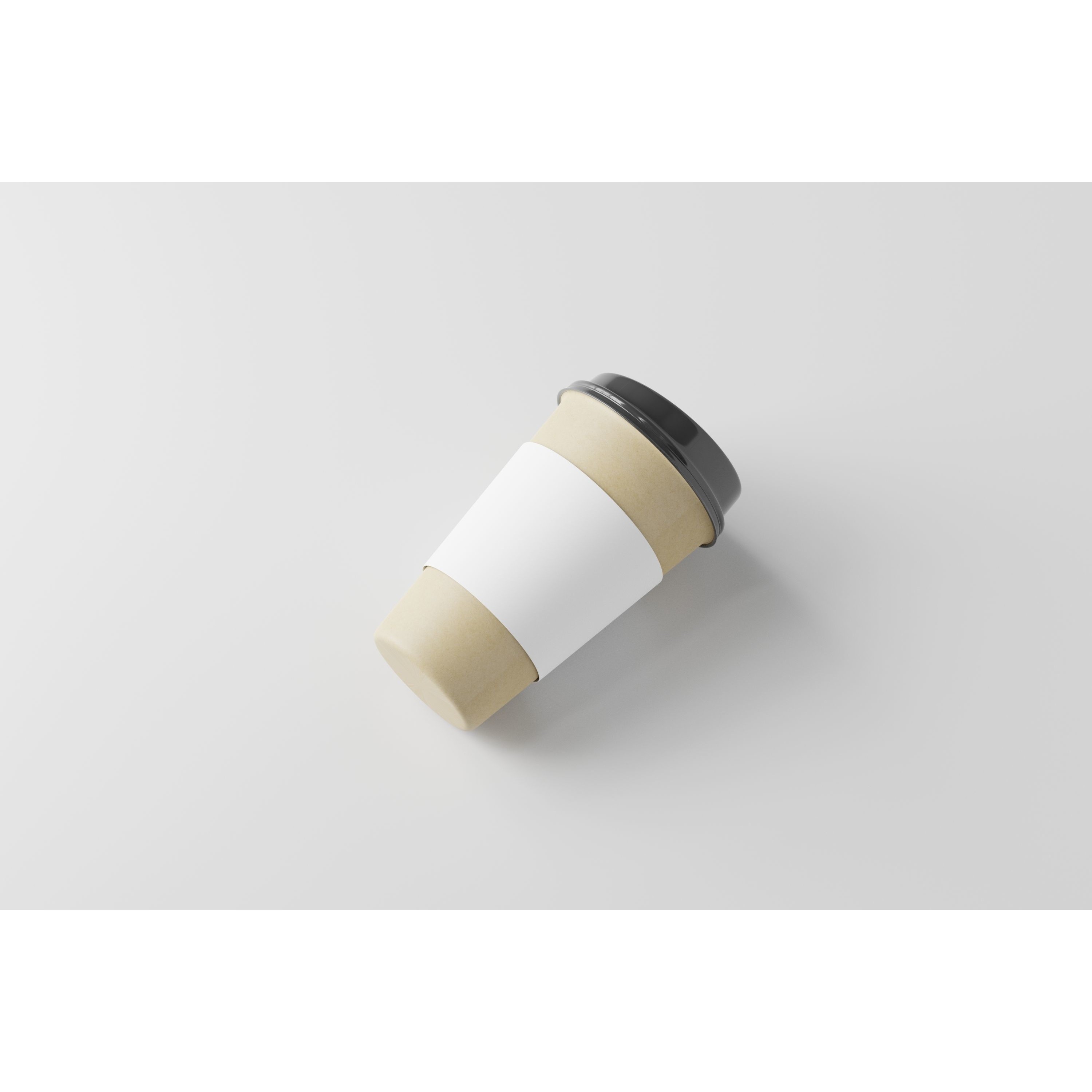 Paper Cup with Java Jacket - Low-Poly Game-Ready 3D Model - View 8