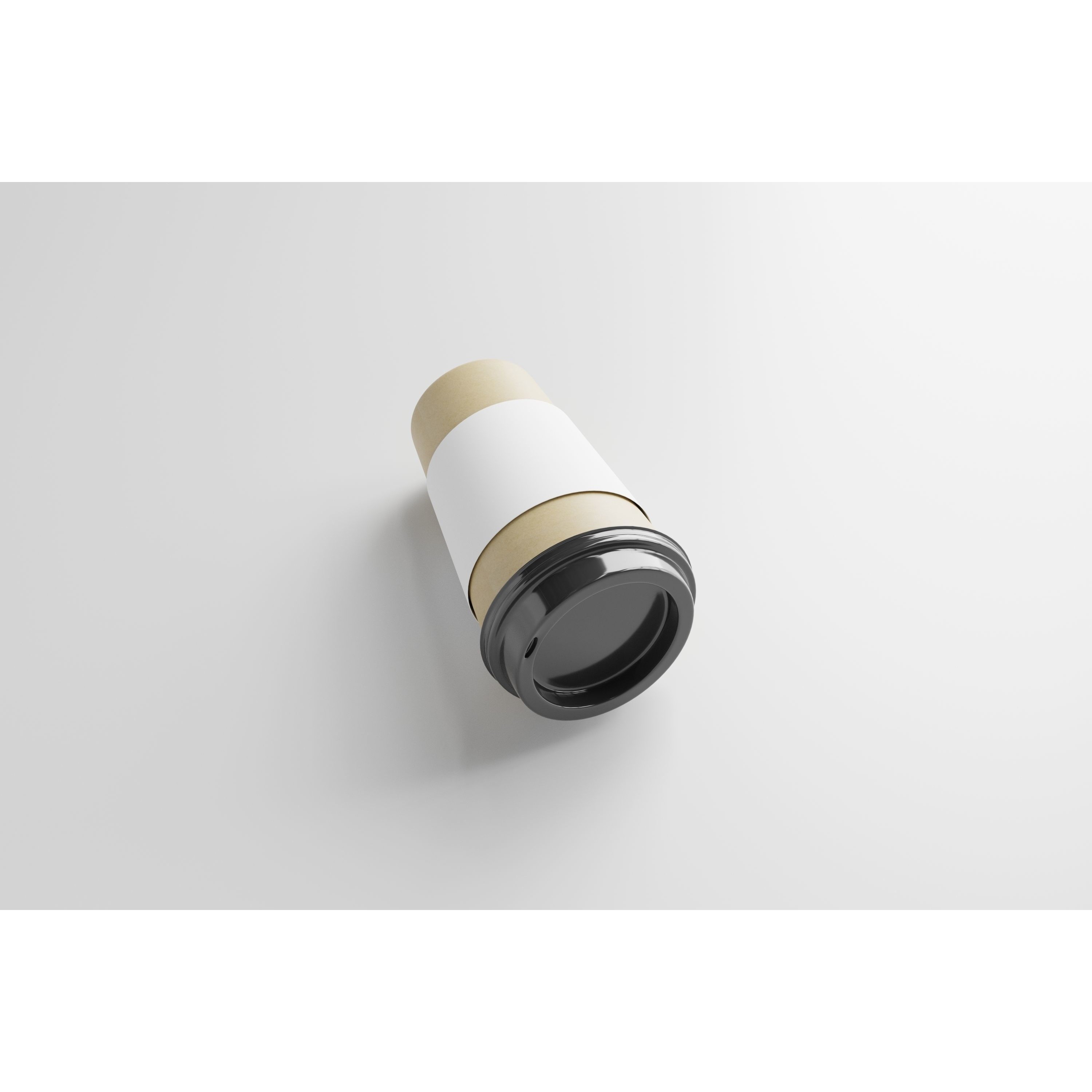 Paper Cup with Java Jacket - Low-Poly Game-Ready 3D Model - View 9