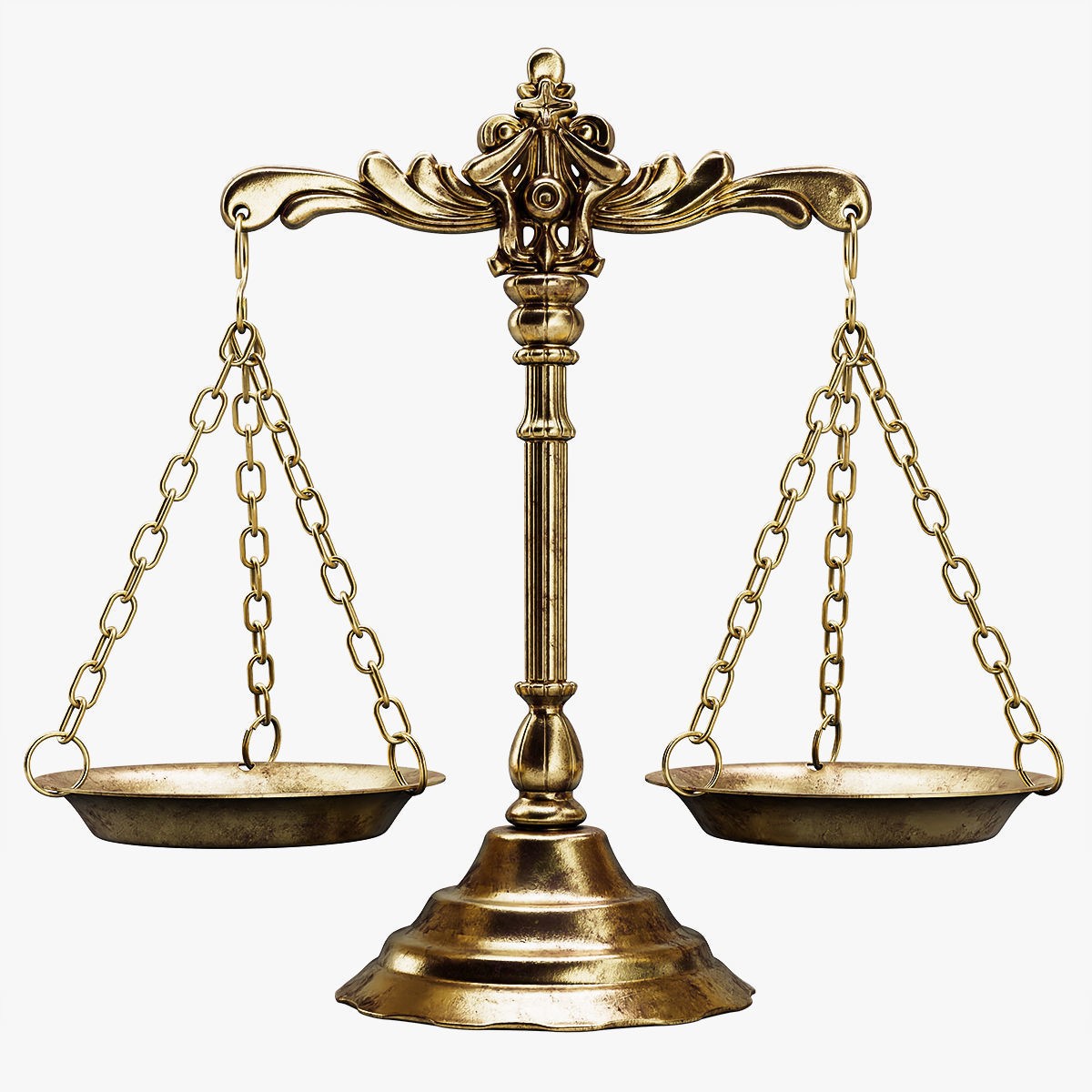 Ornate Justice Scale - Game-Ready 3D Model