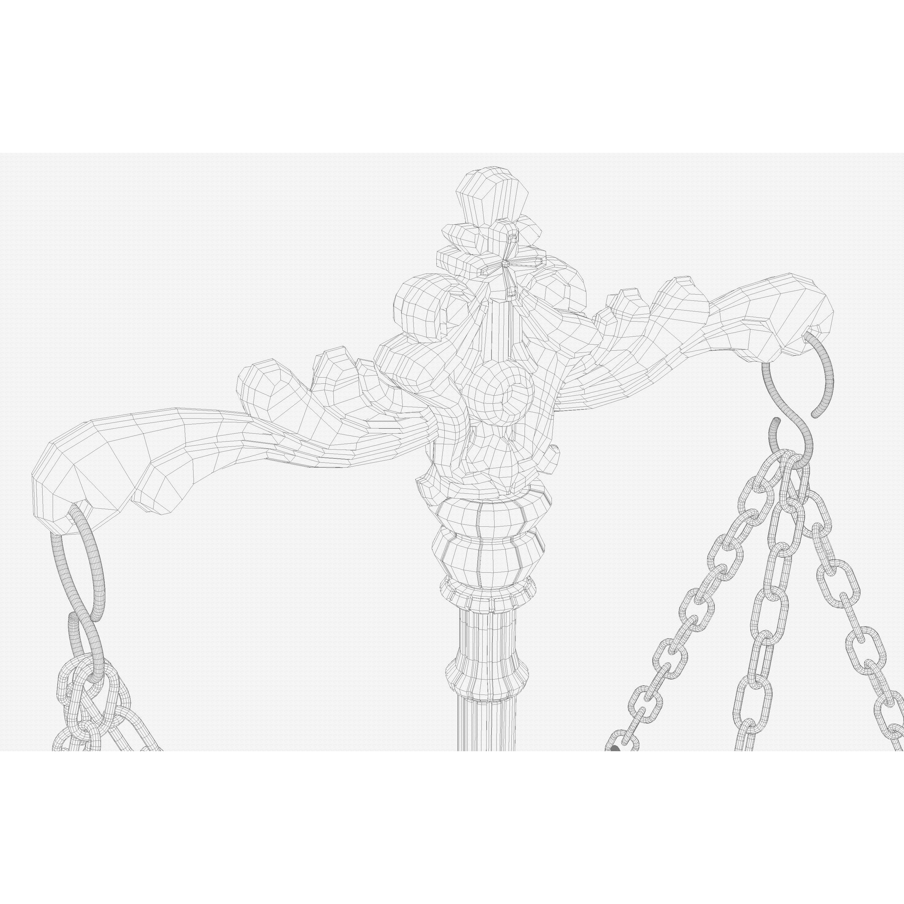 Ornate Justice Scale - Game-Ready 3D Model - View 13