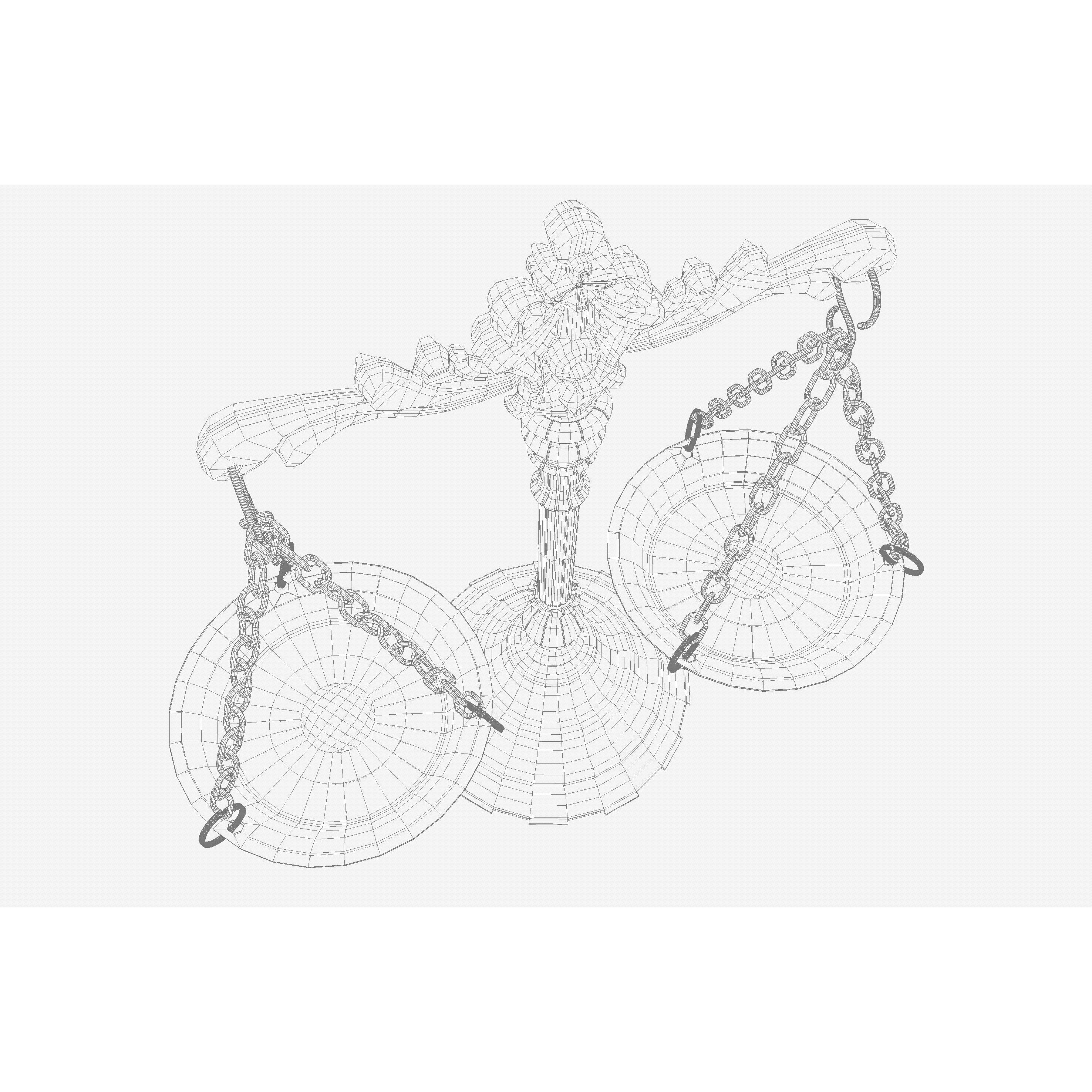 Ornate Justice Scale - Game-Ready 3D Model - View 14