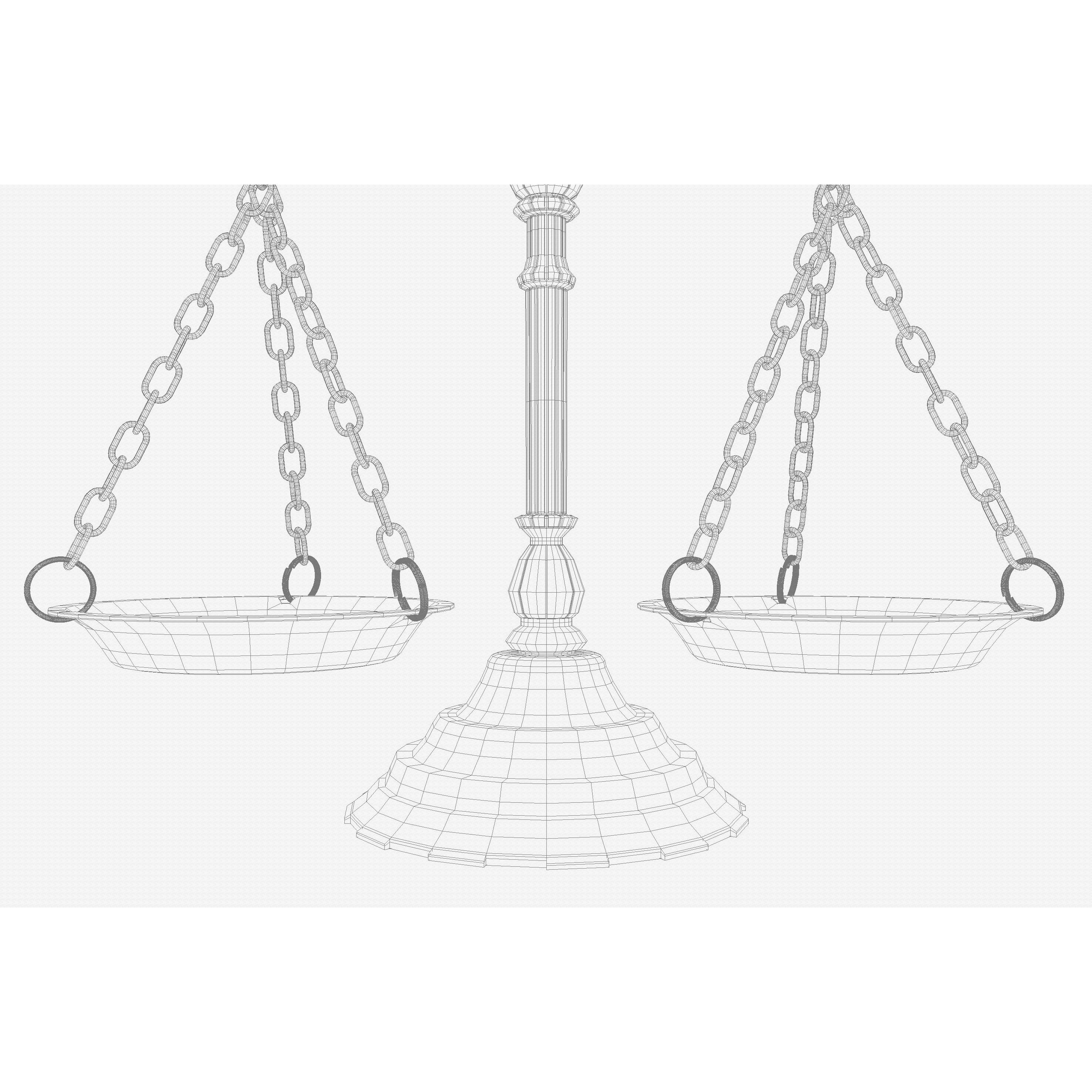 Ornate Justice Scale - Game-Ready 3D Model - View 16
