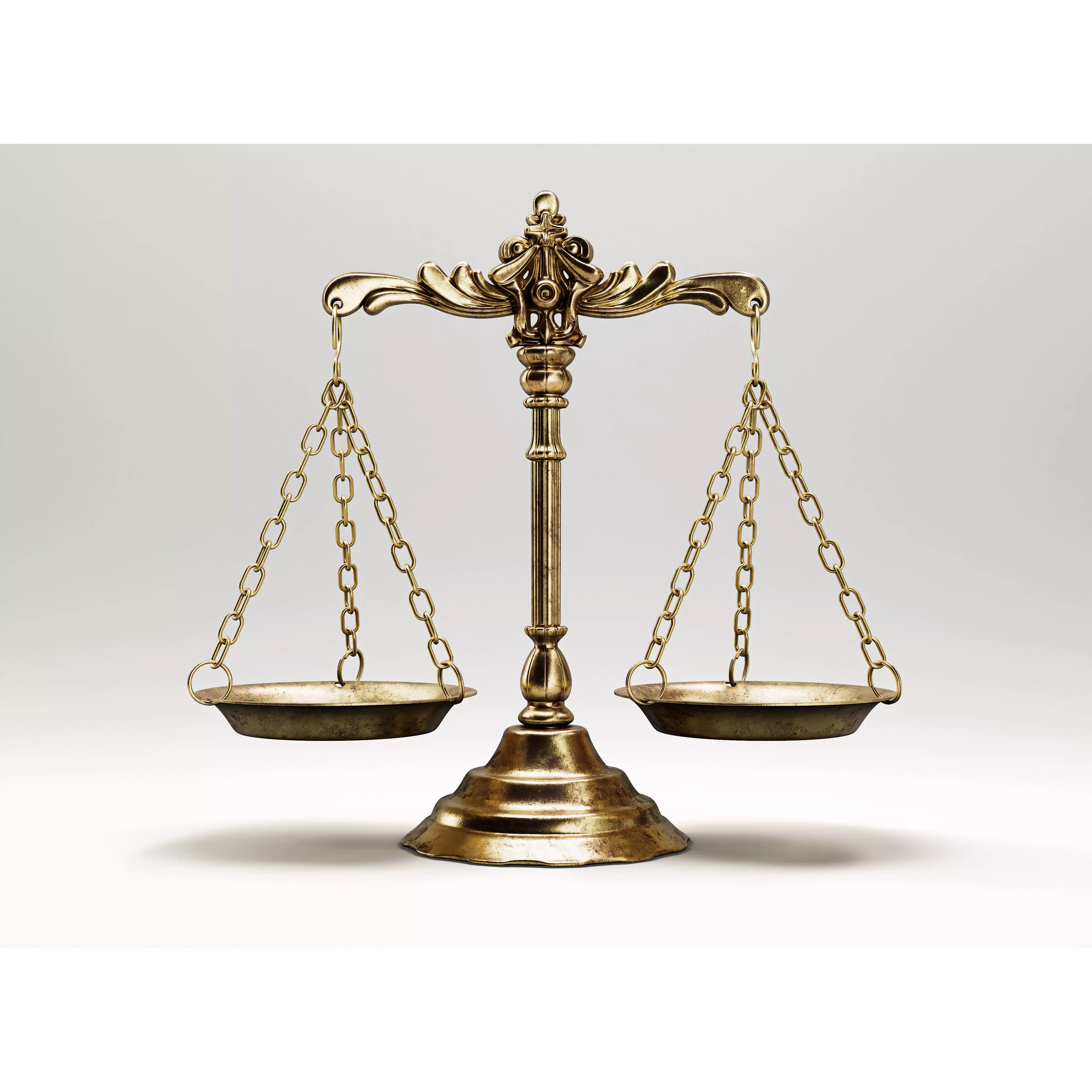 Ornate Justice Scale - Game-Ready 3D Model - View 2
