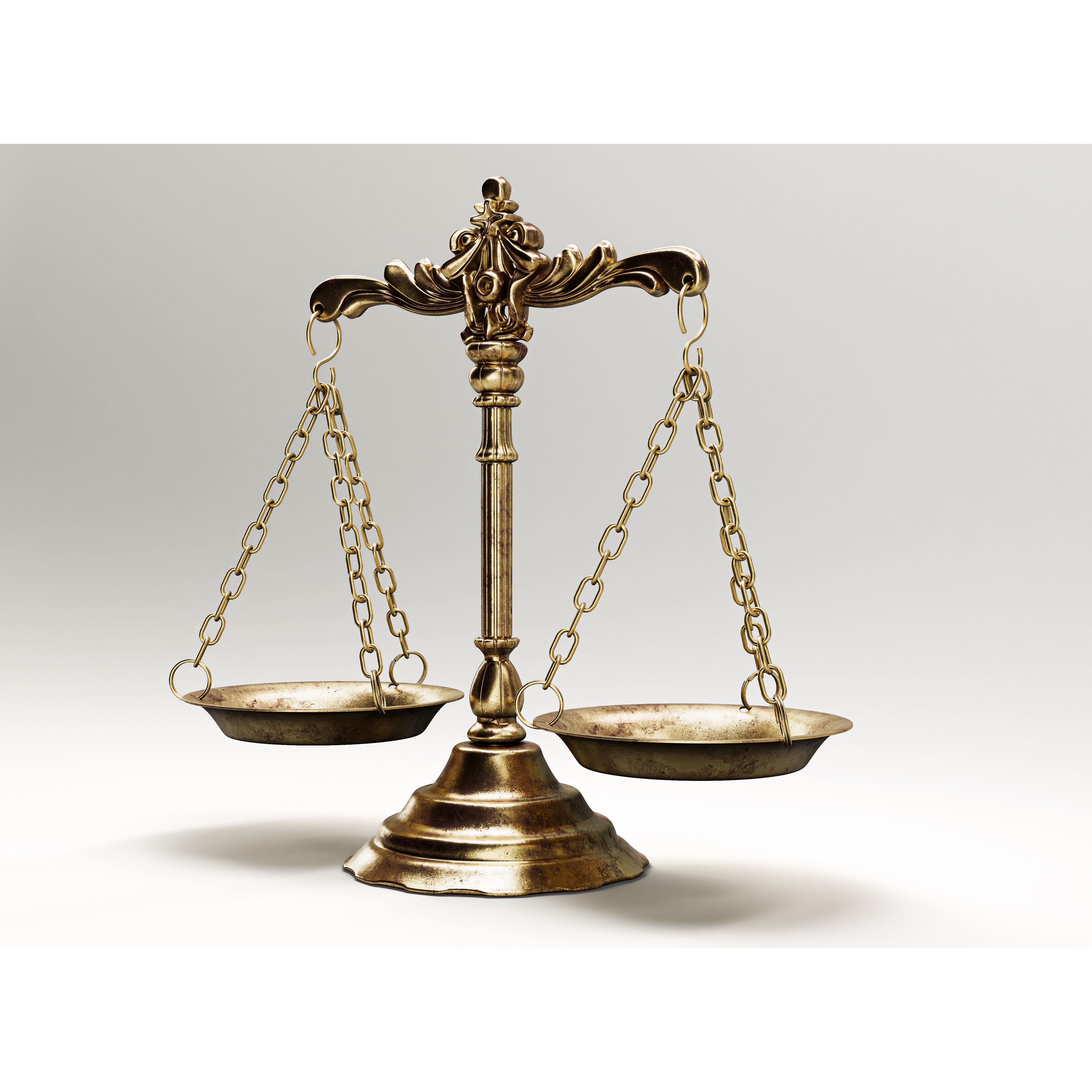 Ornate Justice Scale - Game-Ready 3D Model - View 3