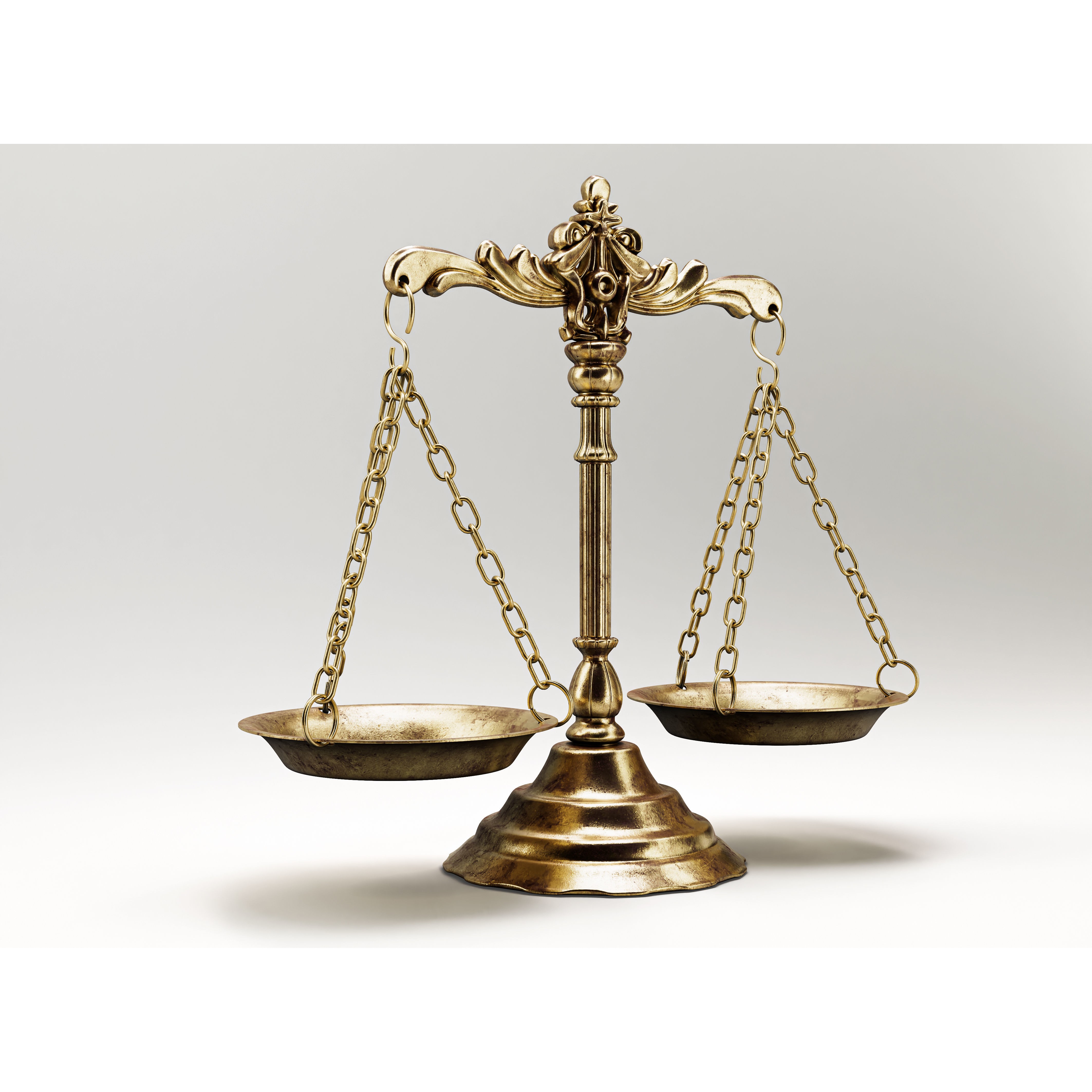 Ornate Justice Scale - Game-Ready 3D Model - View 4