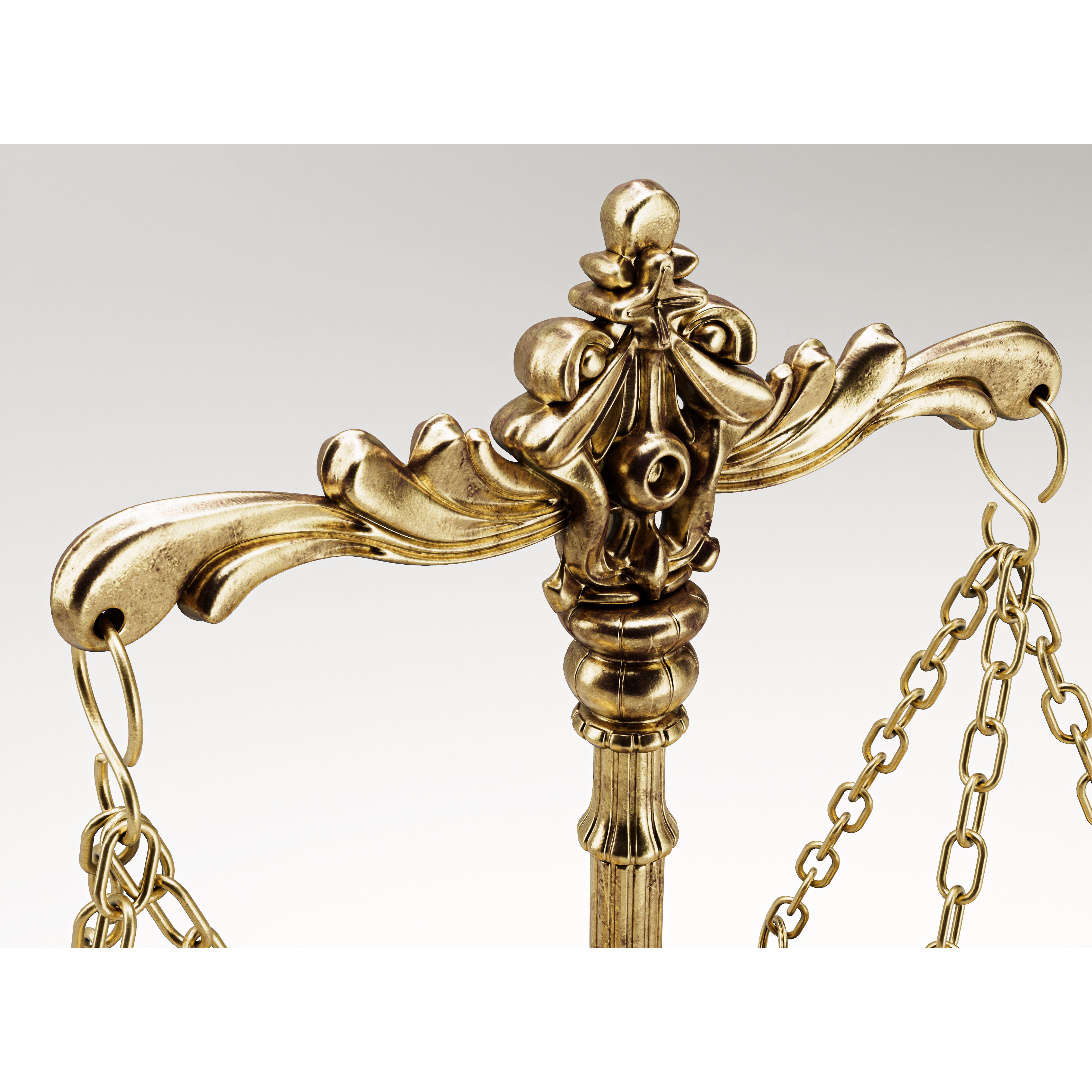 Ornate Justice Scale - Game-Ready 3D Model - View 7