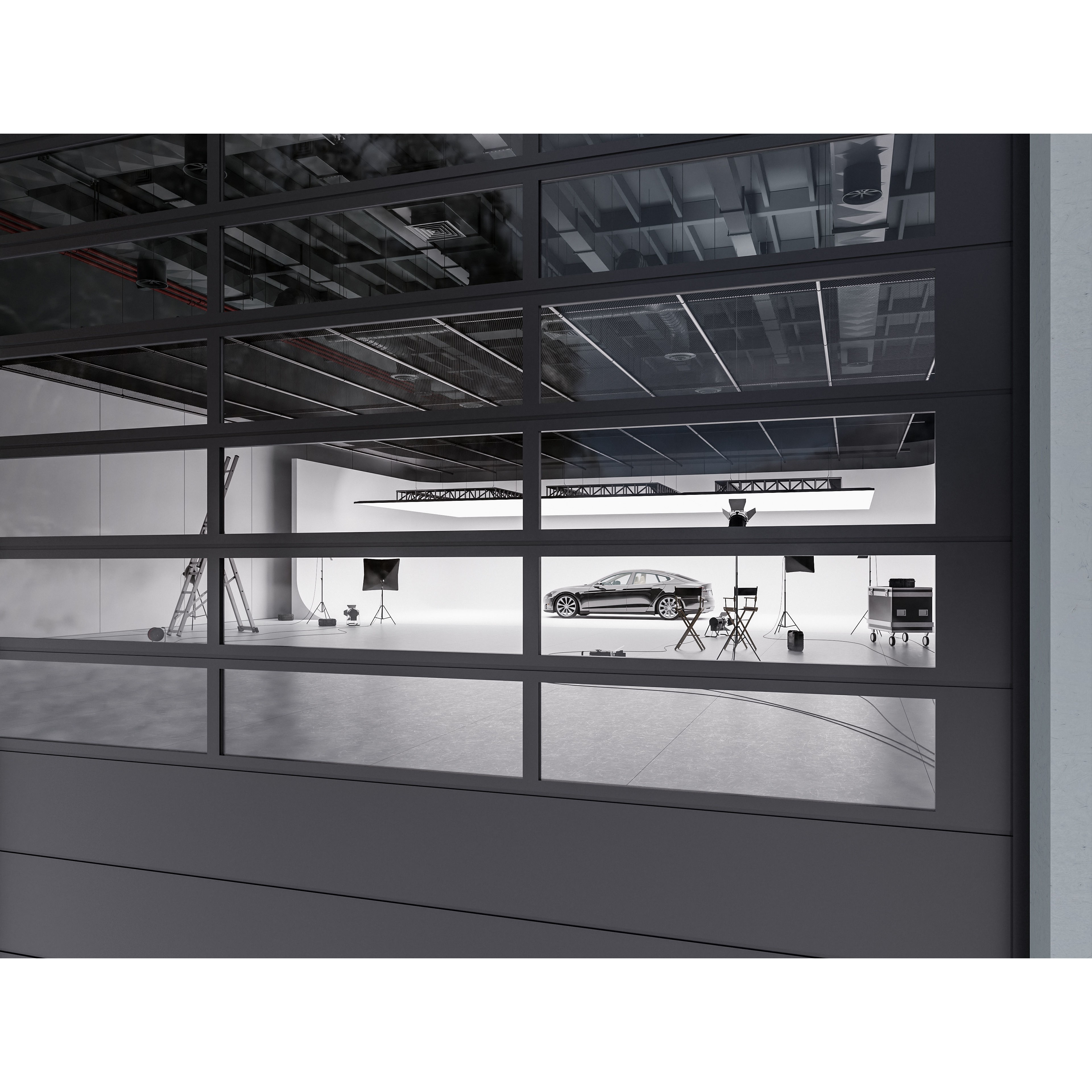 Hangar Studio Interior - Low-Poly Game-Ready 3D Model - View 8