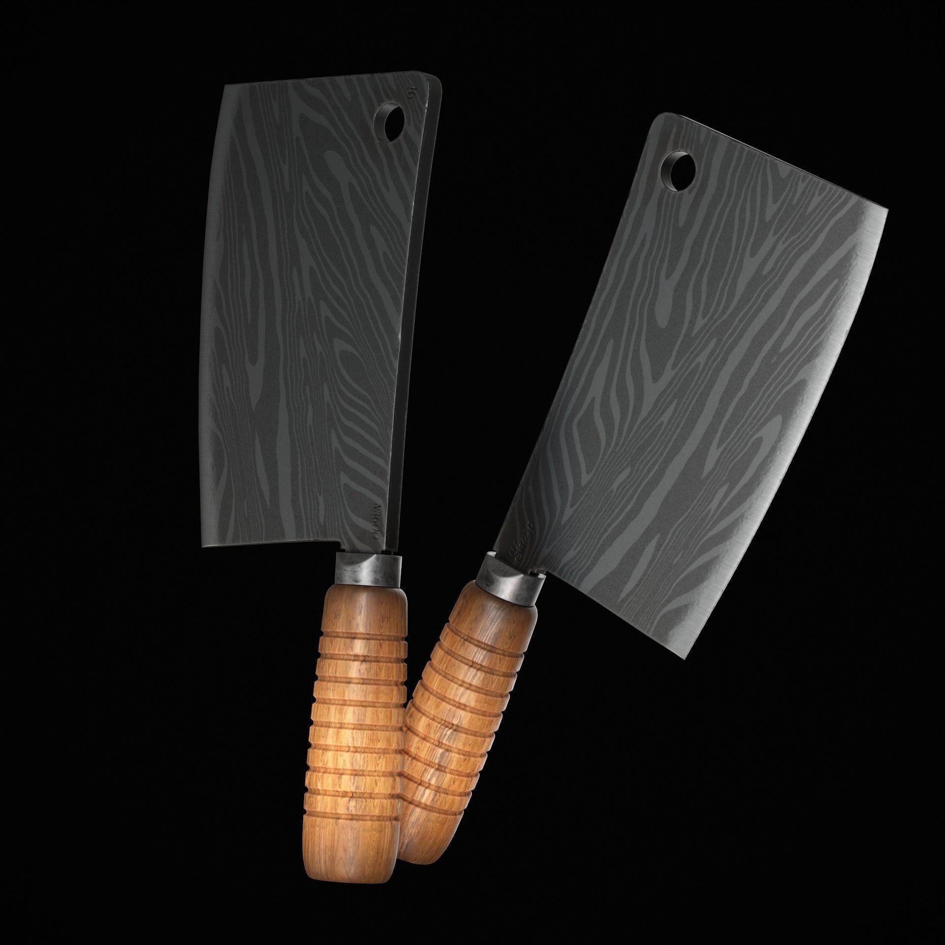 Cleaver - Low-Poly Game-Ready 3D Model - View 11
