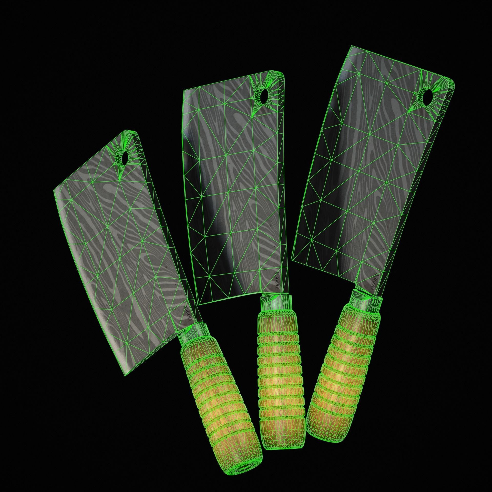 Cleaver - Low-Poly Game-Ready 3D Model - View 12