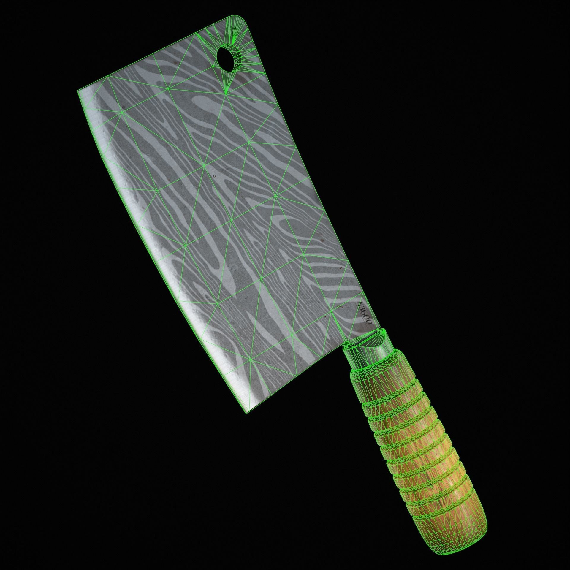 Cleaver - Low-Poly Game-Ready 3D Model - View 13