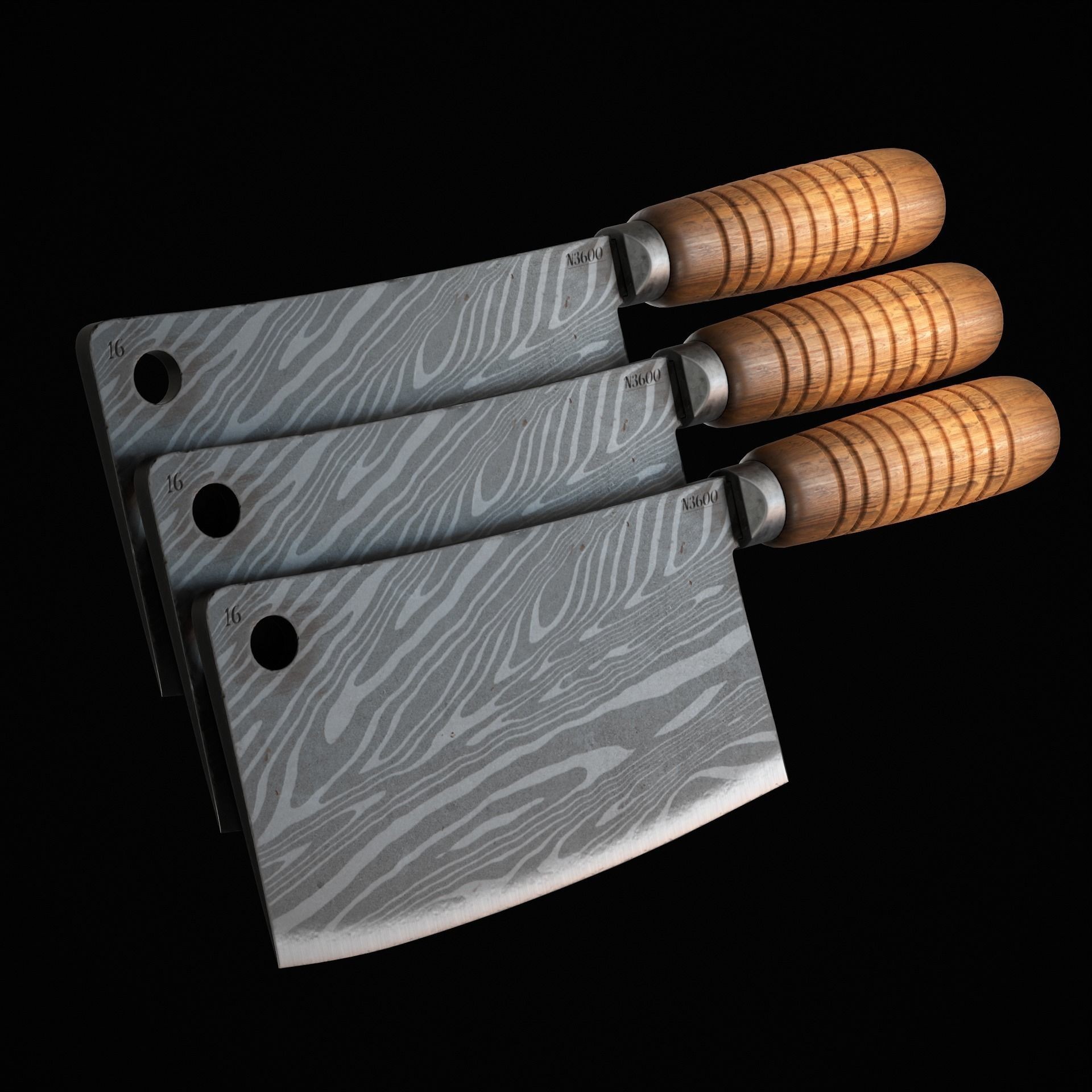Cleaver - Low-Poly Game-Ready 3D Model - View 3