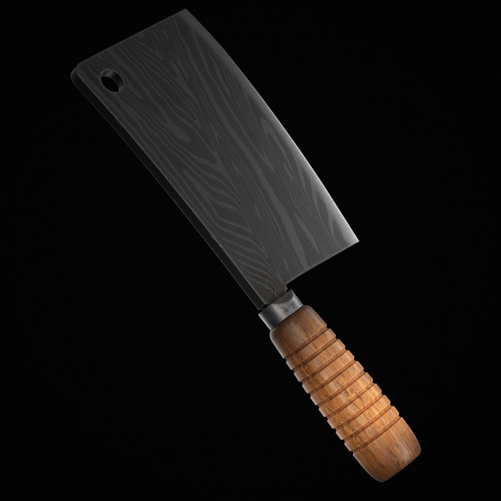 Cleaver - Low-Poly Game-Ready 3D Model - View 7