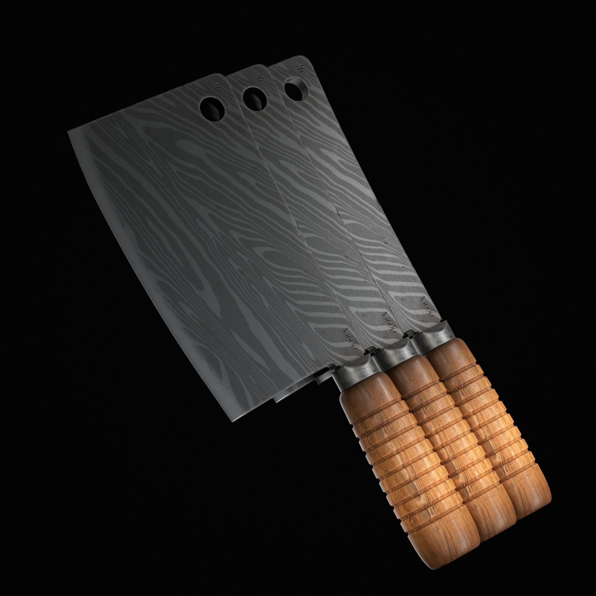 Cleaver - Low-Poly Game-Ready 3D Model - View 8