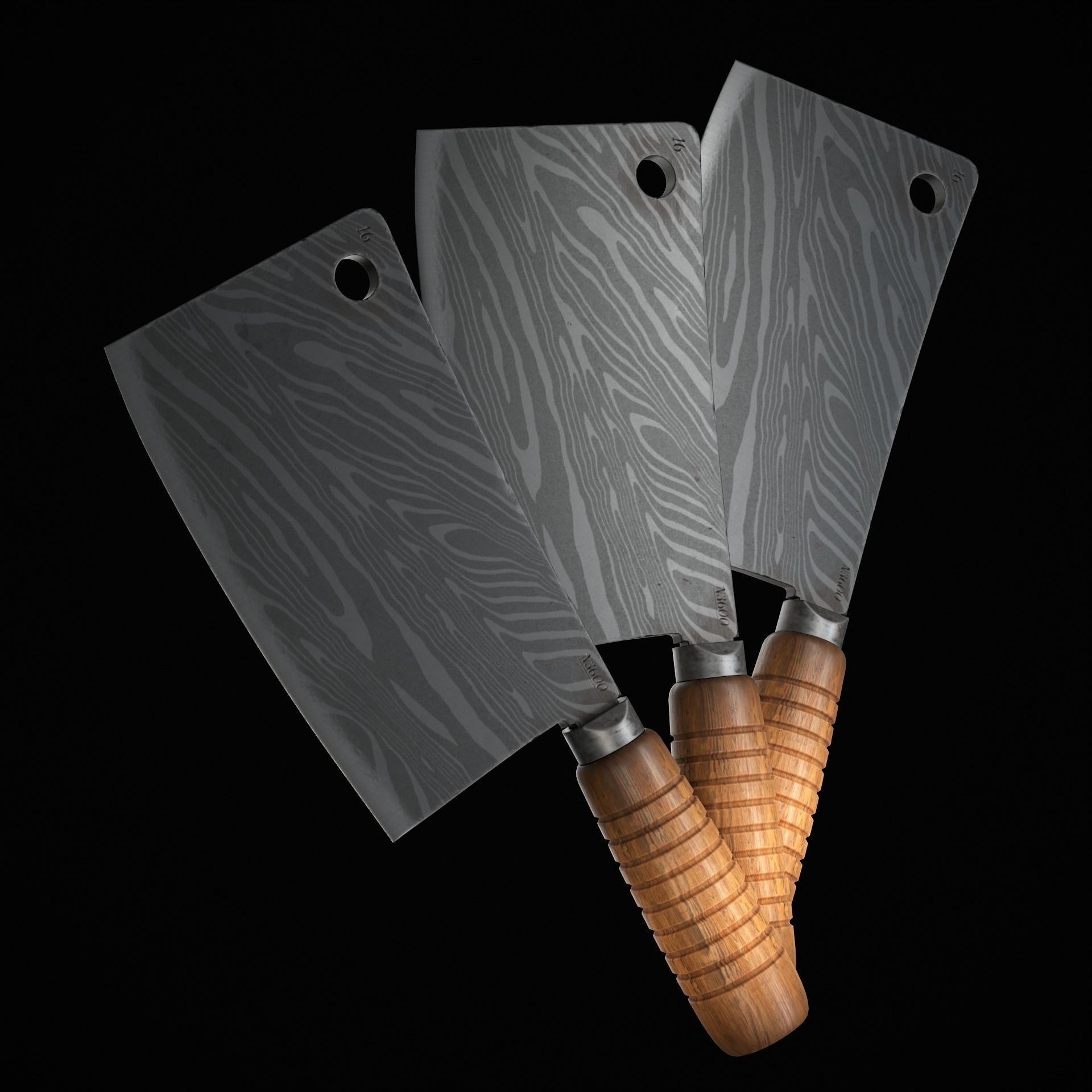 Cleaver - Low-Poly Game-Ready 3D Model - View 9