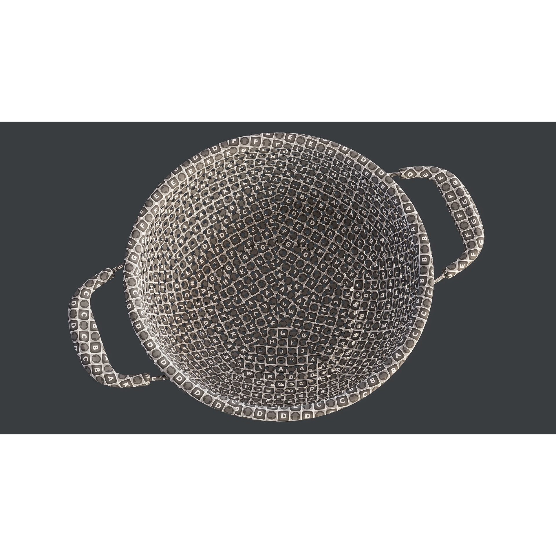 Stainless Steel Colander - PBR Game-Ready 3D Model - View 19