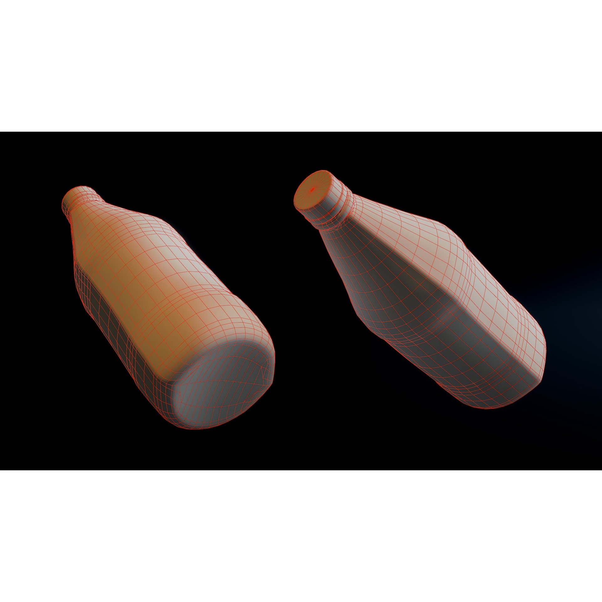 Plastic Jerrycans and Bottles - Low-Poly Game-Ready 3D Model - View 13