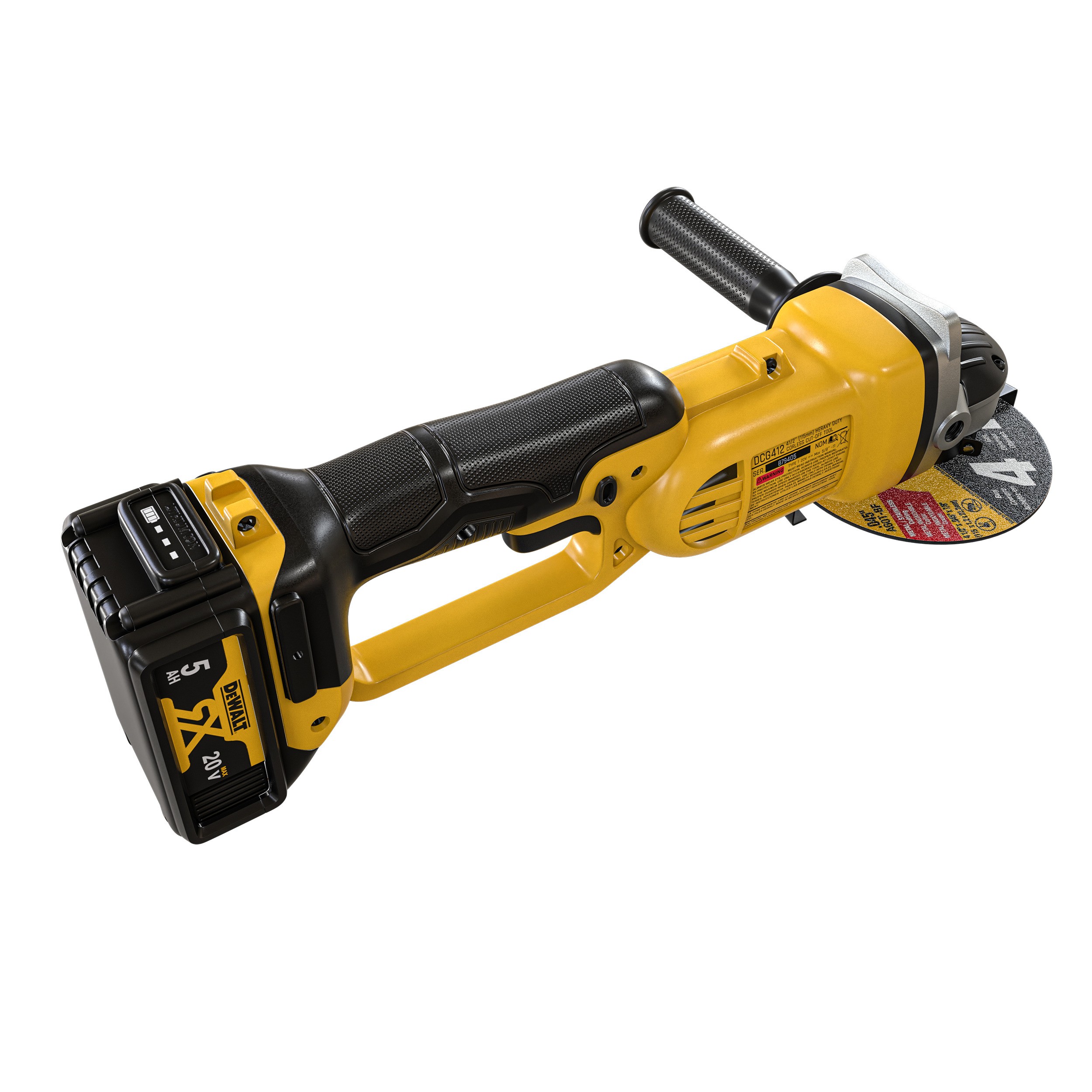 DeWALT DCG412N XR 18V - Game-Ready 3D Model - View 6