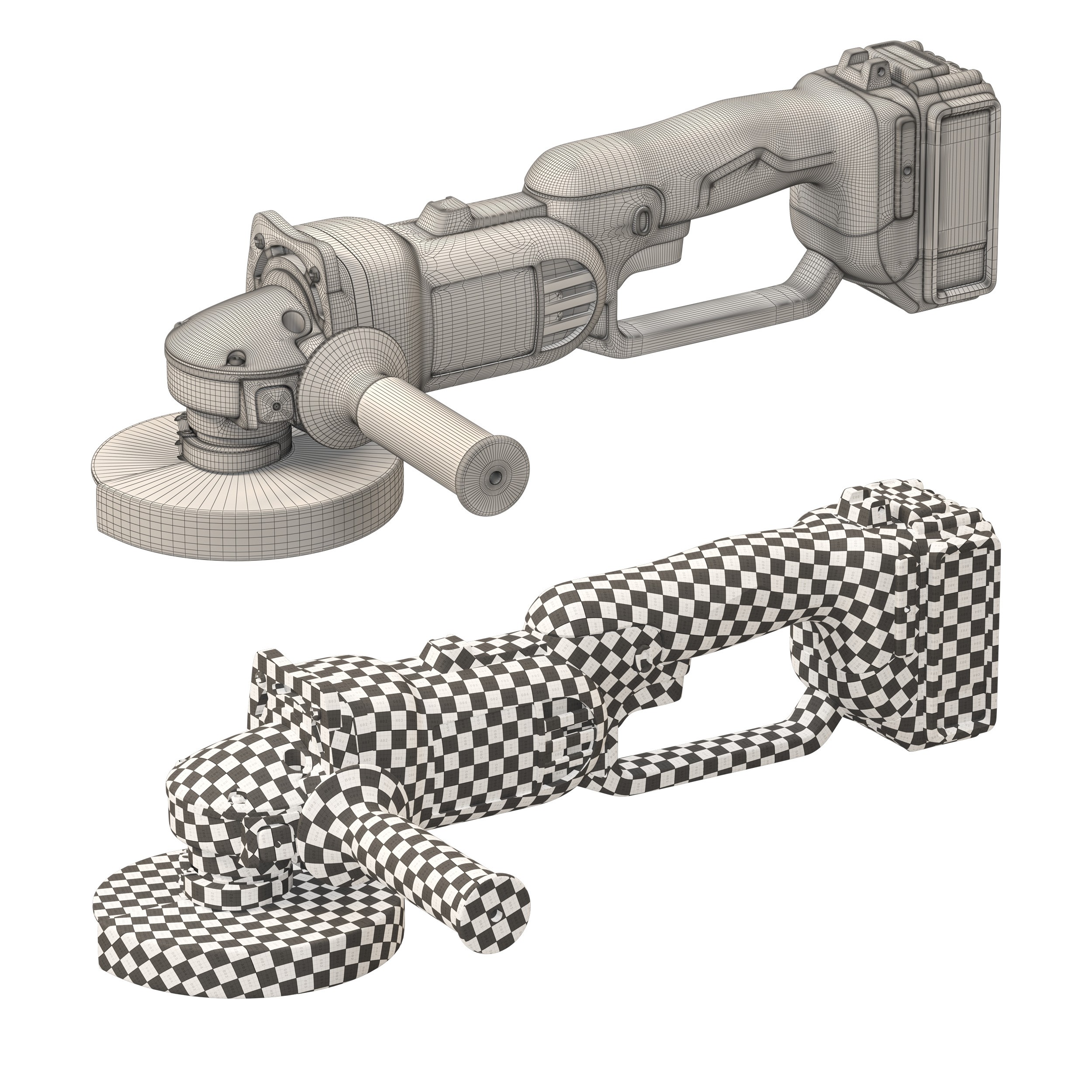 DeWALT DCG412N XR 18V - Game-Ready 3D Model - View 8