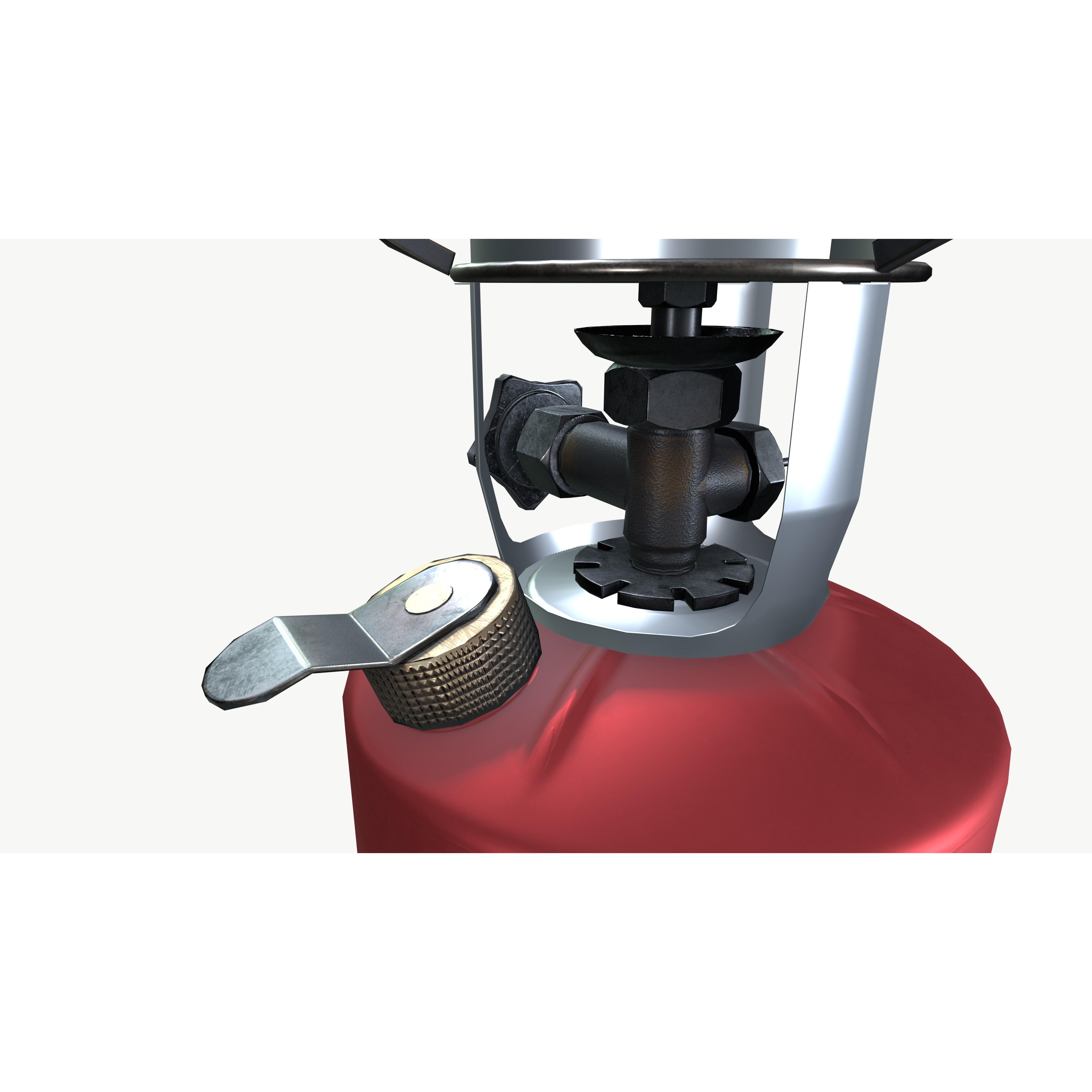 Military Stove Gas Canister - Game-Ready 3D Model