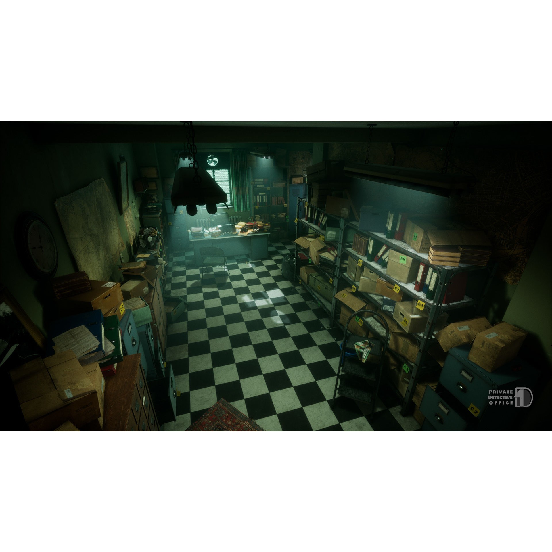 Detective Office - Low-Poly Game-Ready 3D Model - View 16