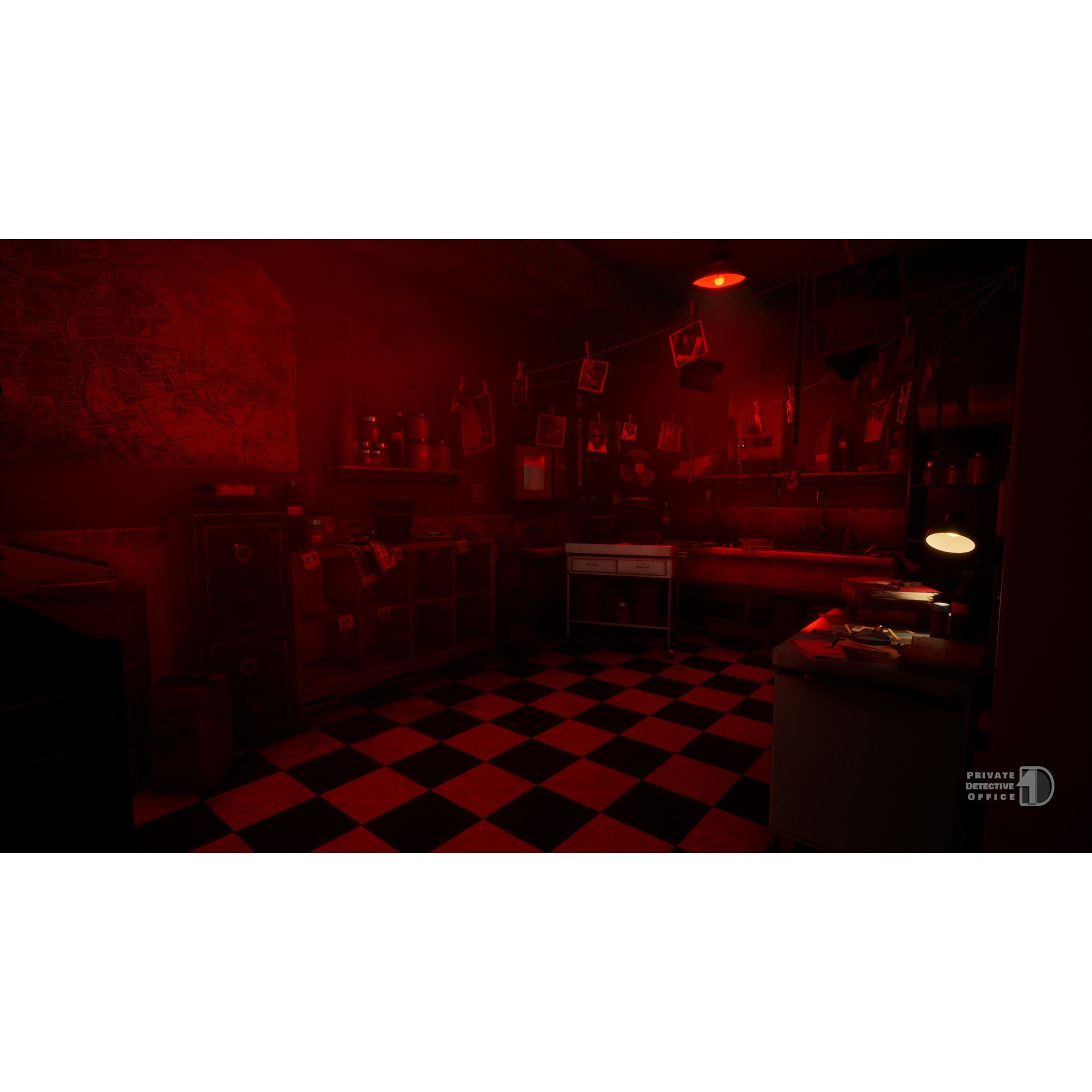 Detective Office - Low-Poly Game-Ready 3D Model - View 21