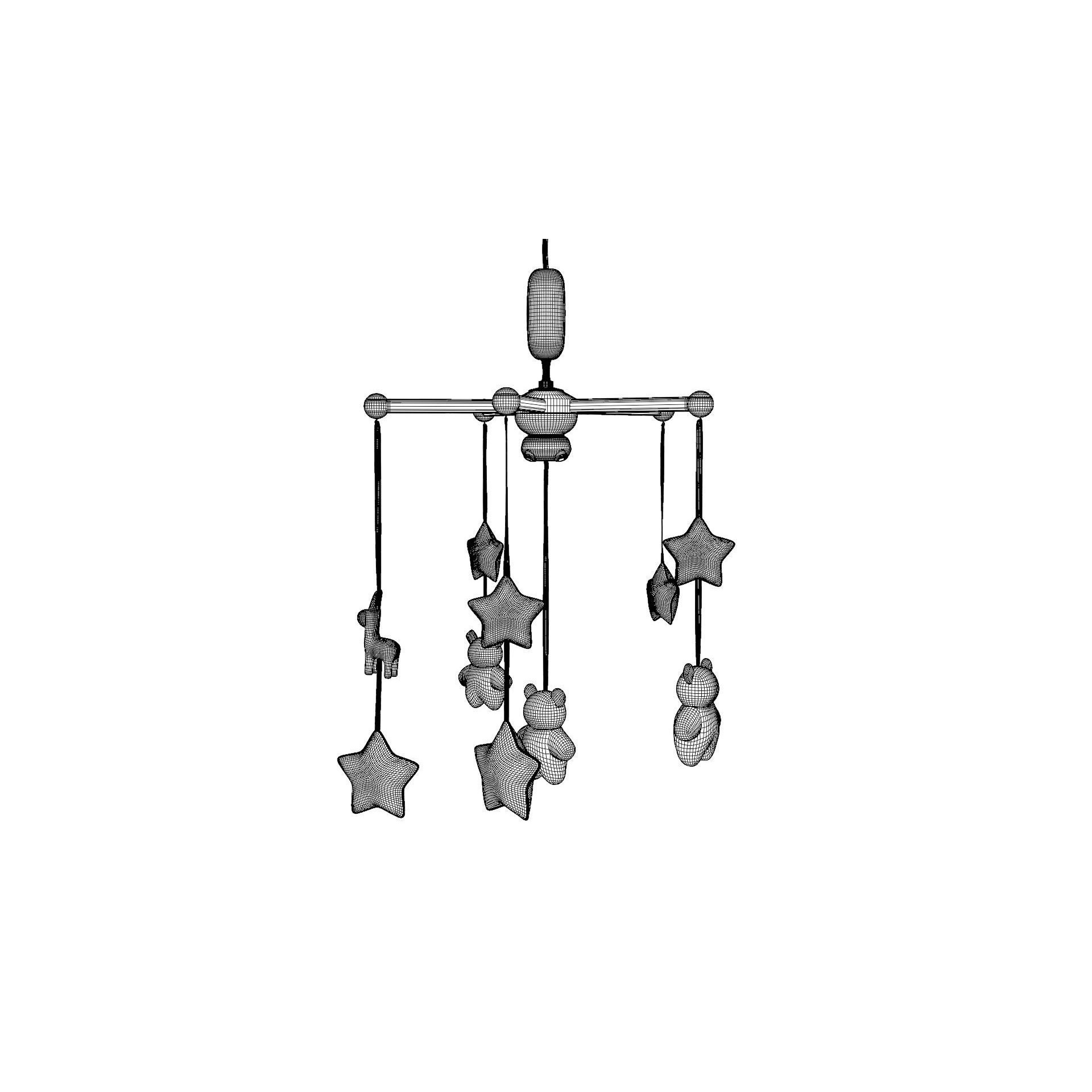 Baby Mobile - Low-Poly Game-Ready 3D Model - View 10