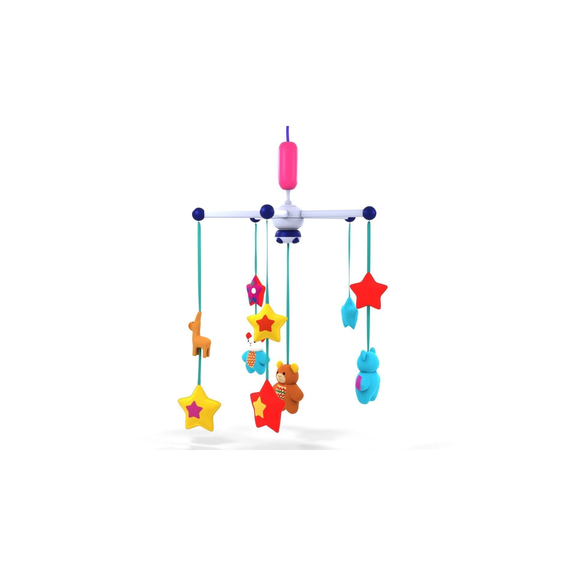 Baby Mobile - Low-Poly Game-Ready 3D Model - View 3