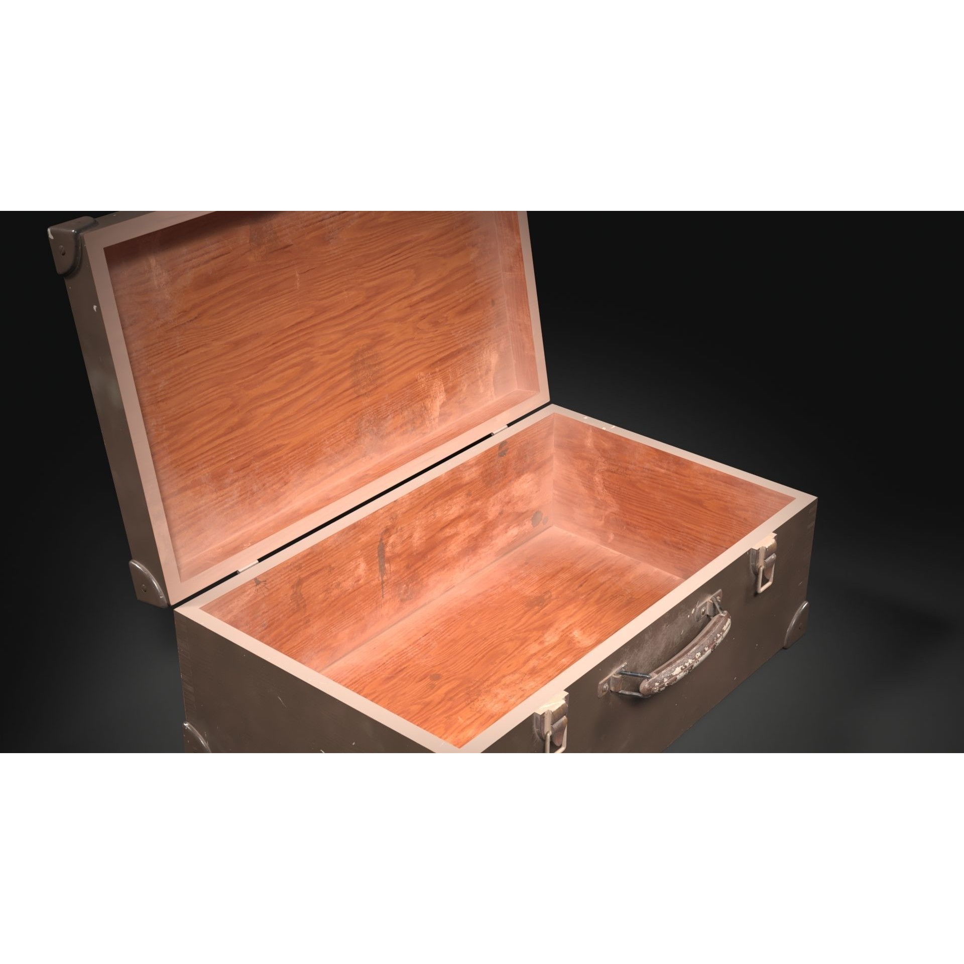 Vintage Painted Case - Low-Poly Game-Ready 3D Model
