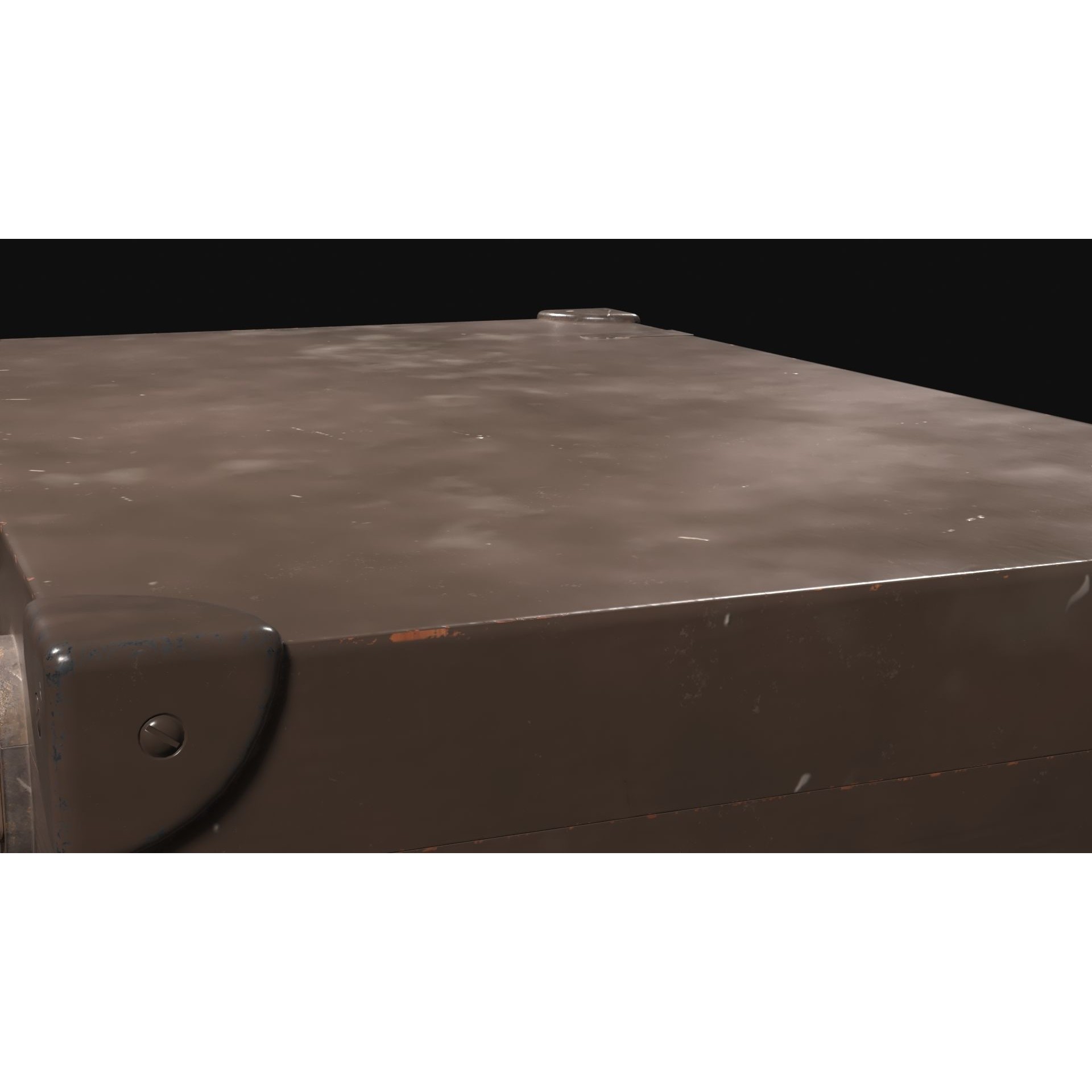 Vintage Painted Case - Low-Poly Game-Ready 3D Model - View 12