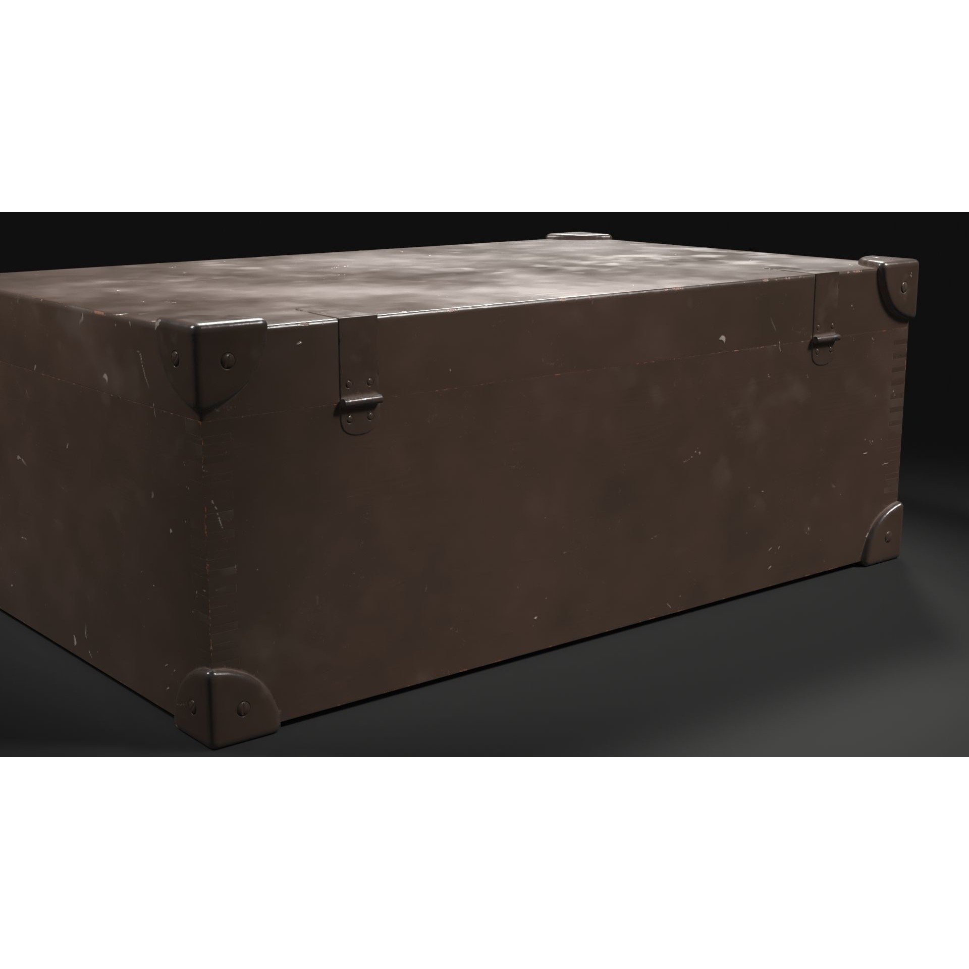 Vintage Painted Case - Low-Poly Game-Ready 3D Model - View 13