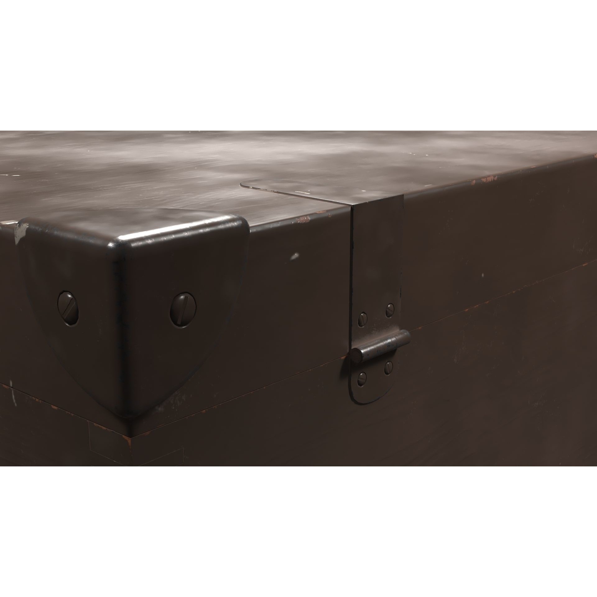 Vintage Painted Case - Low-Poly Game-Ready 3D Model - View 14
