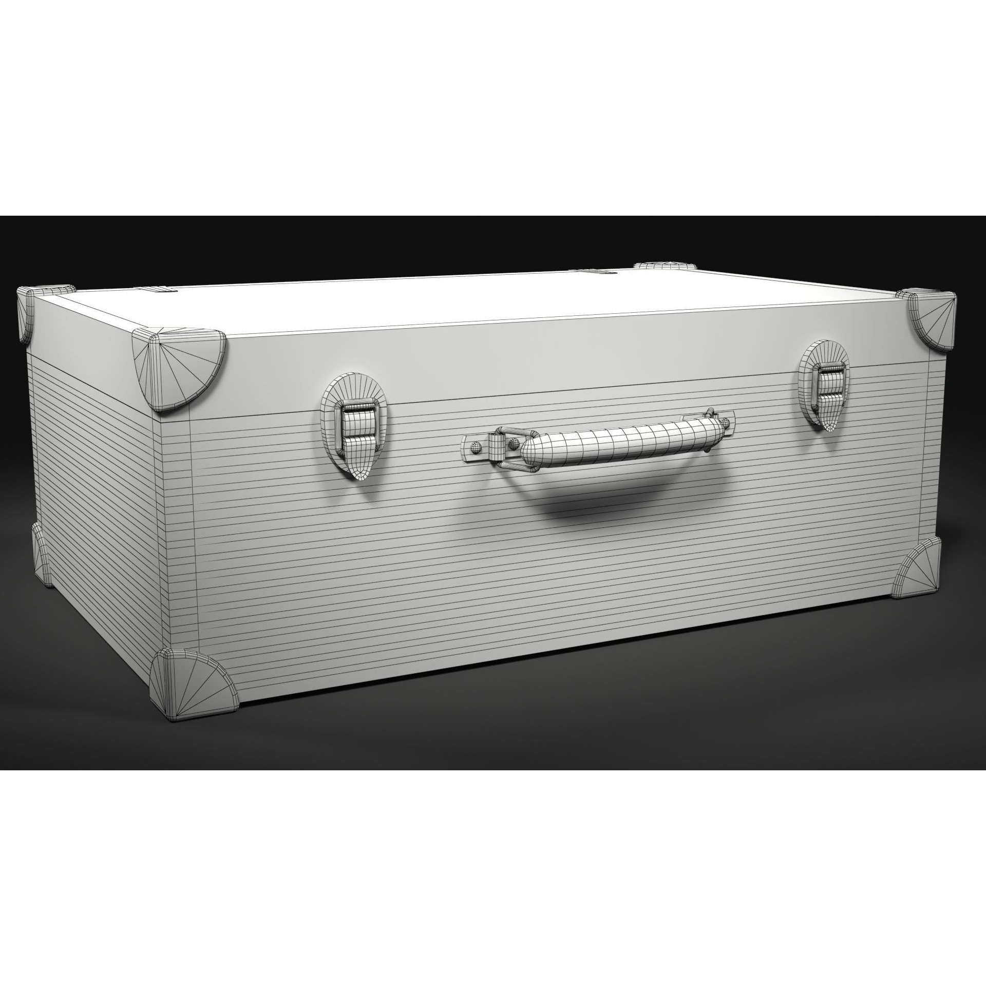 Vintage Painted Case - Low-Poly Game-Ready 3D Model - View 5