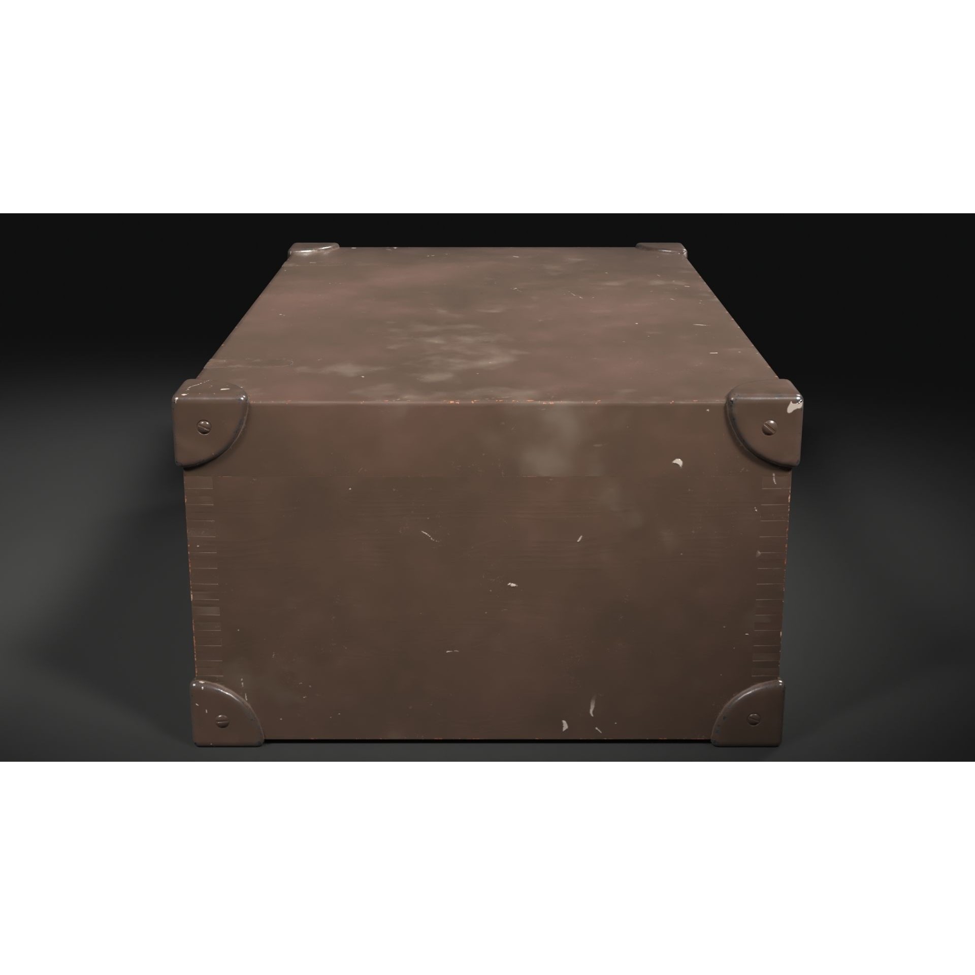 Vintage Painted Case - Low-Poly Game-Ready 3D Model - View 7