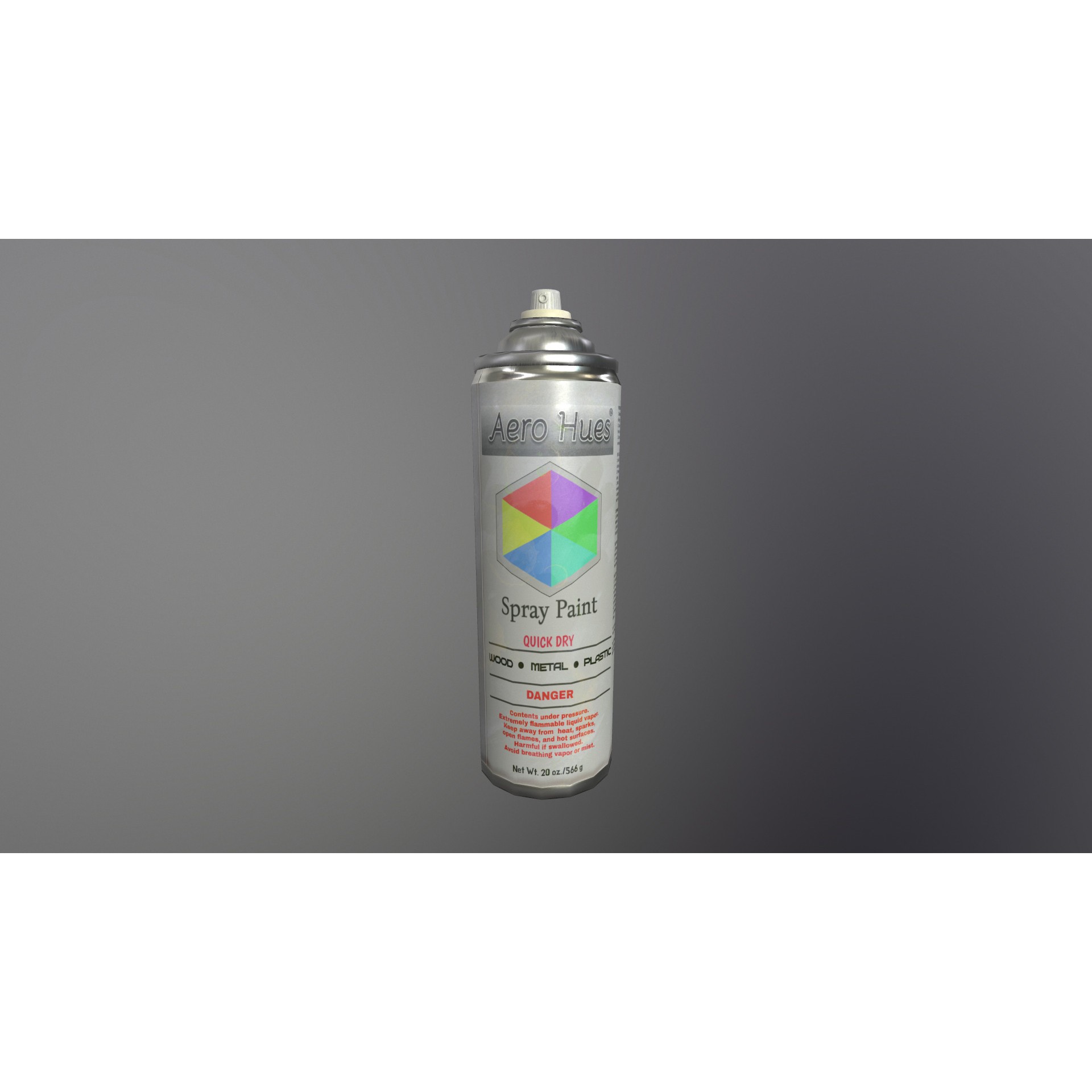 Spray Can - Low-Poly Game-Ready 3D Model - View 3