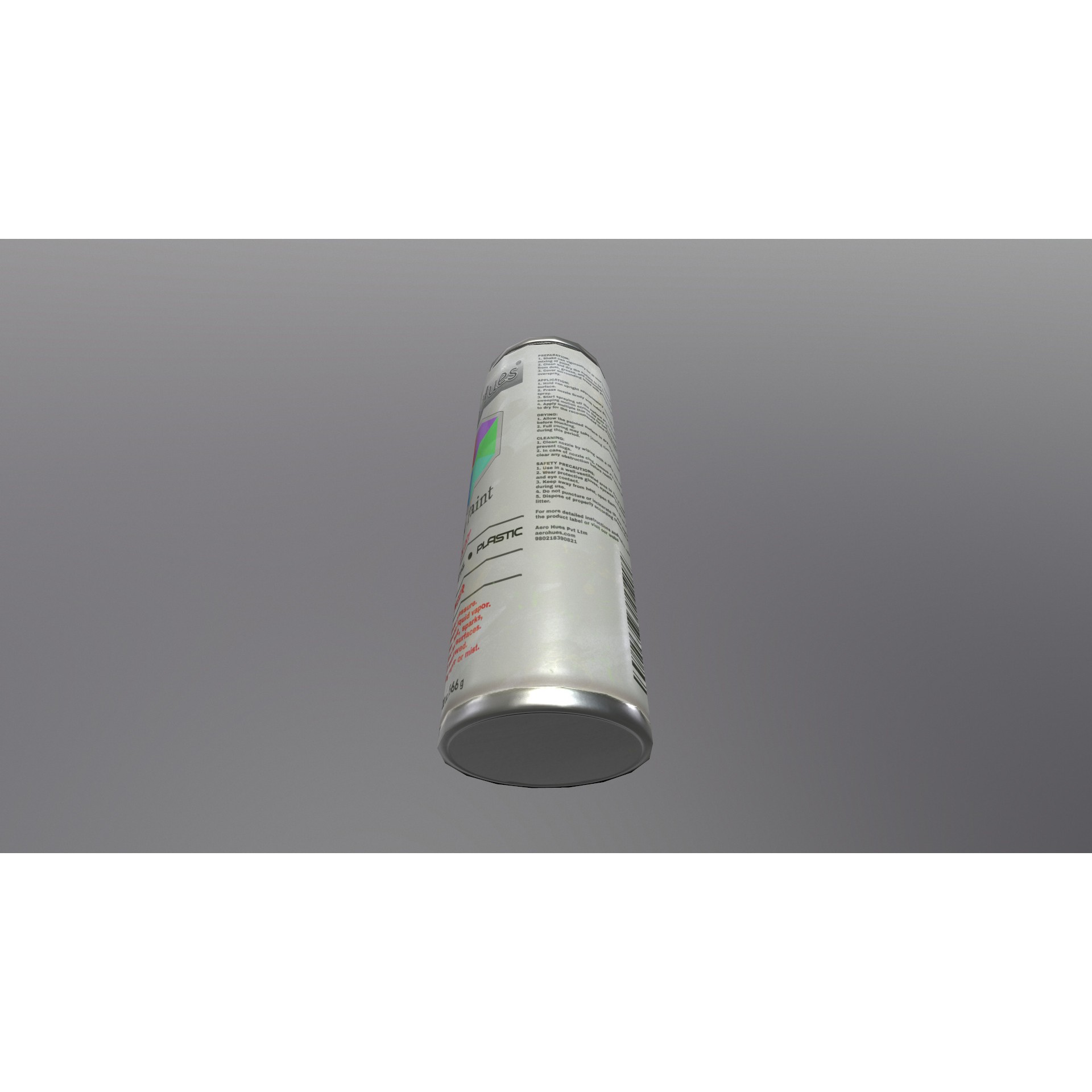 Spray Can - Low-Poly Game-Ready 3D Model - View 7