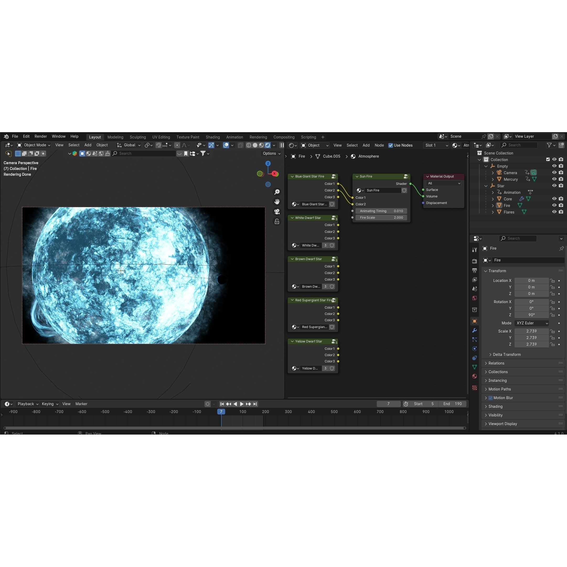 Procedural Star Shader - Game-Ready 3D Model - View 8
