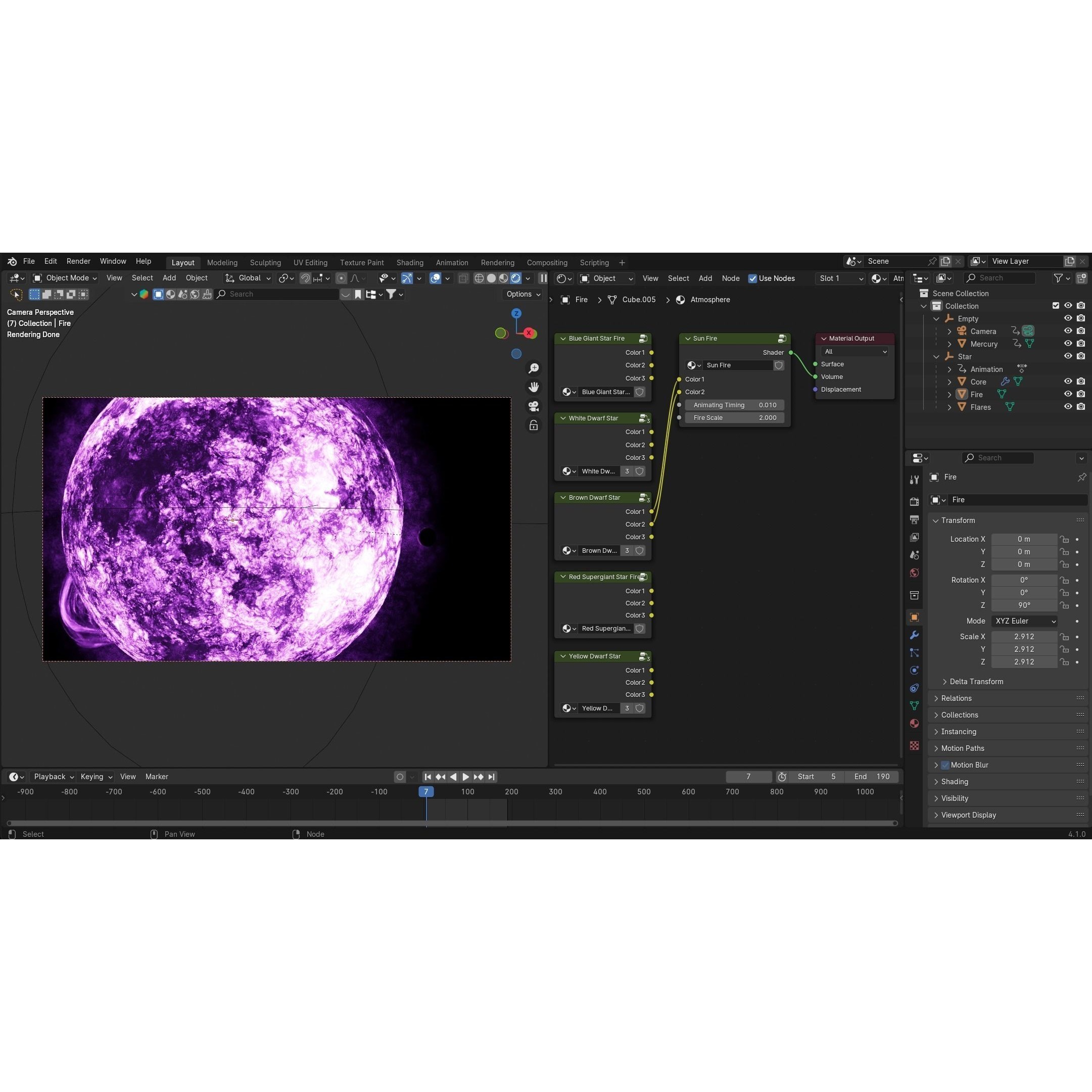 Procedural Star Shader - Game-Ready 3D Model - View 9