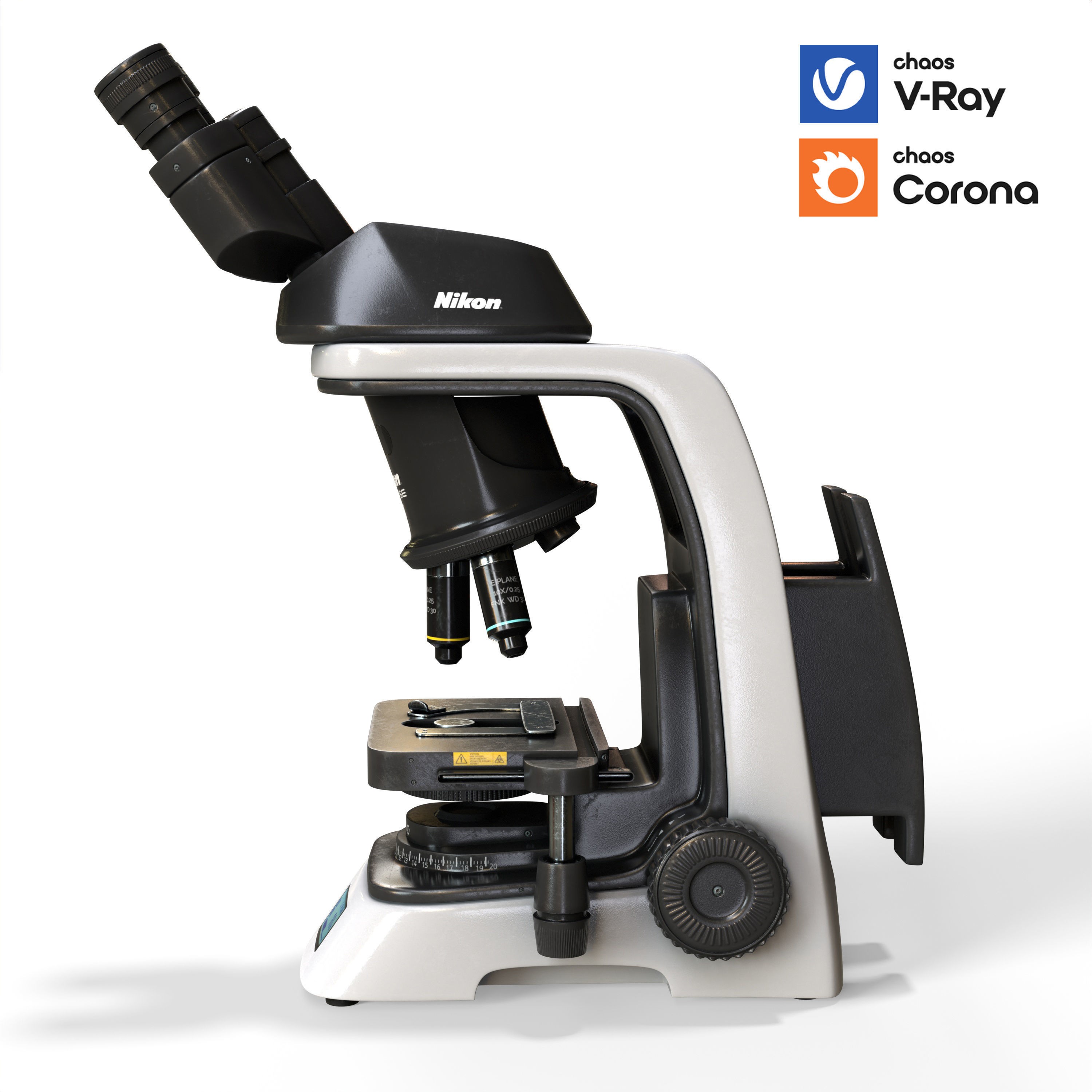 Nikon Eclipse Si Microscope - Game-Ready 3D Model