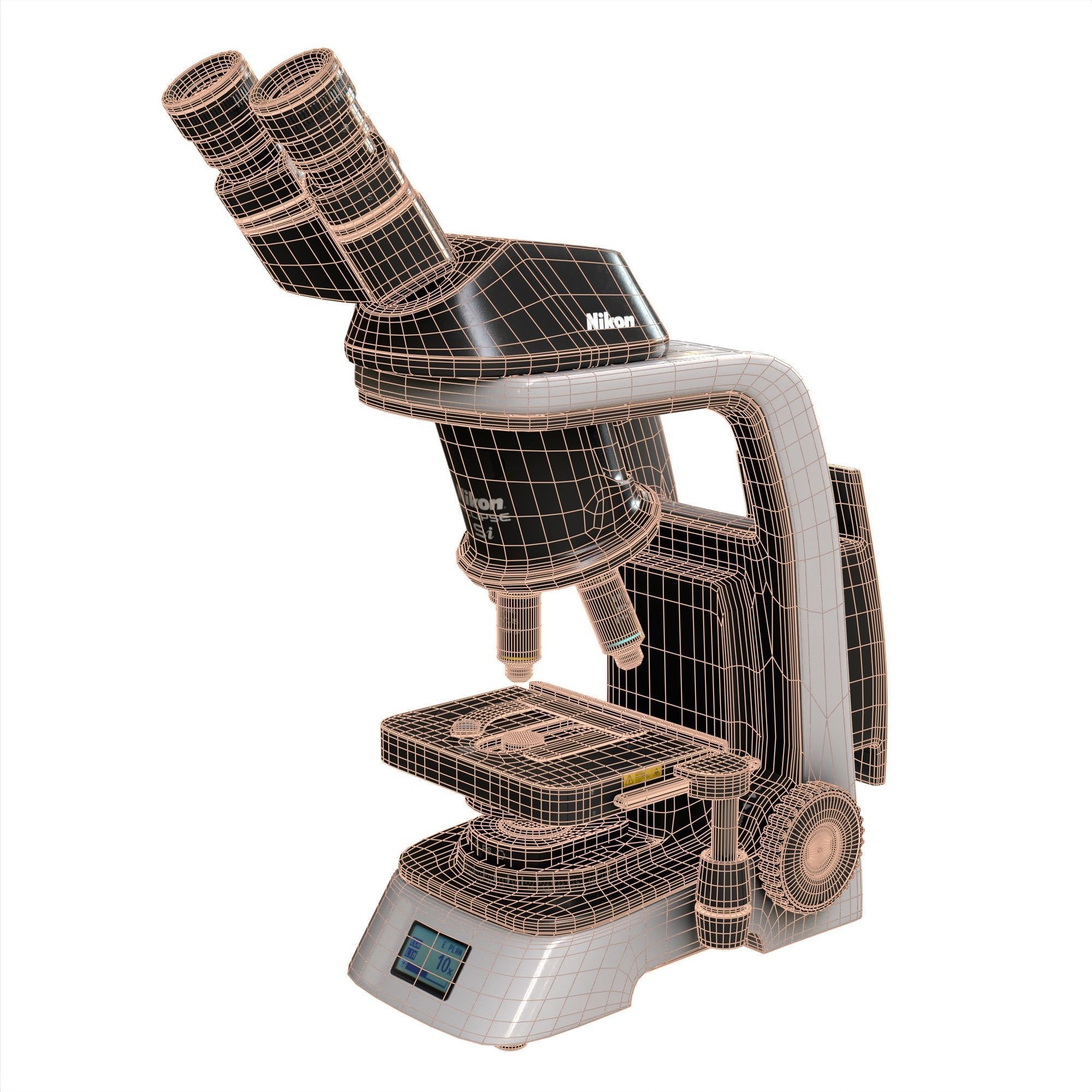 Nikon Eclipse Si Microscope - Game-Ready 3D Model - View 3
