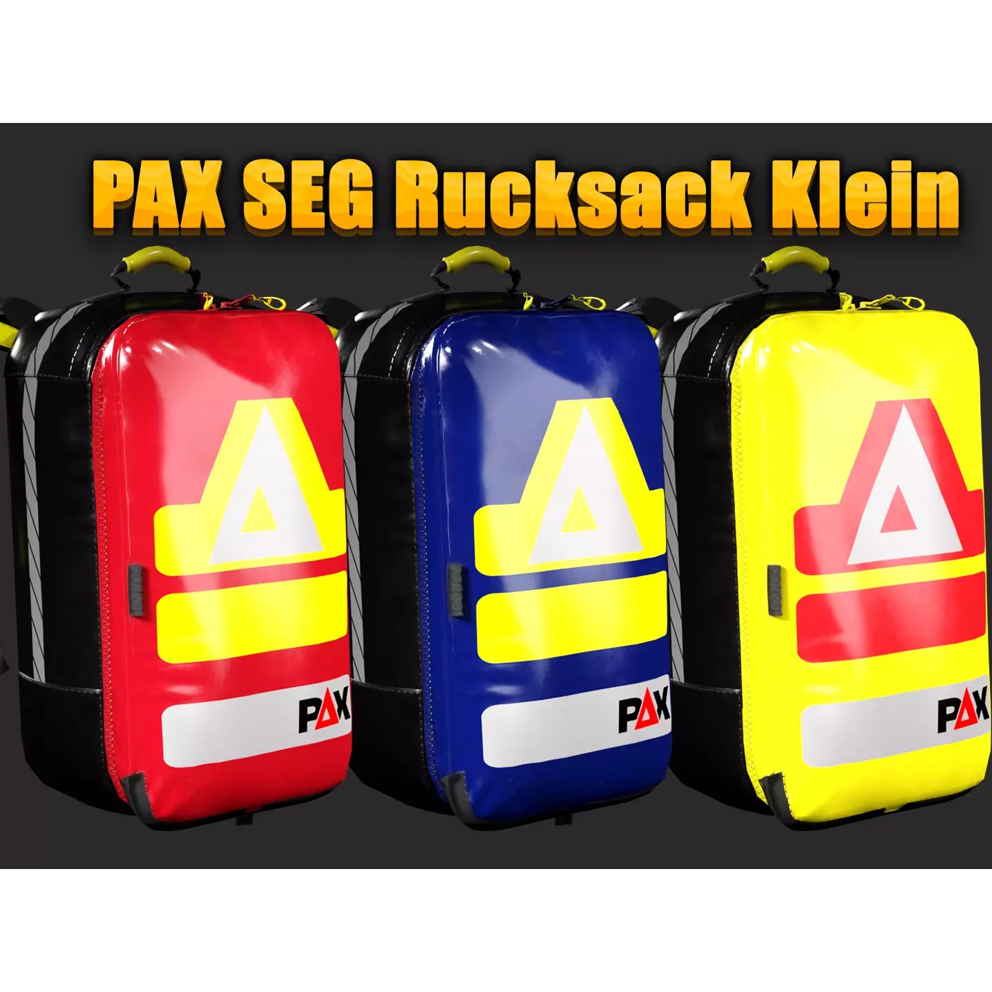 PAX SEG Rucksack Klein - Low-Poly Game-Ready 3D Model - View 2